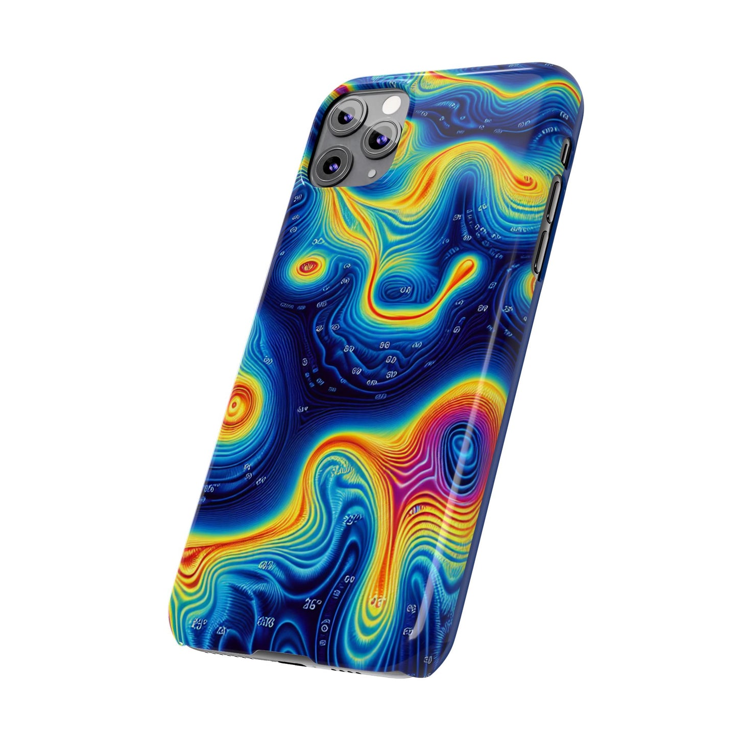 Thermal islands Phone Case - Colorful Geometric Design for Art Lovers