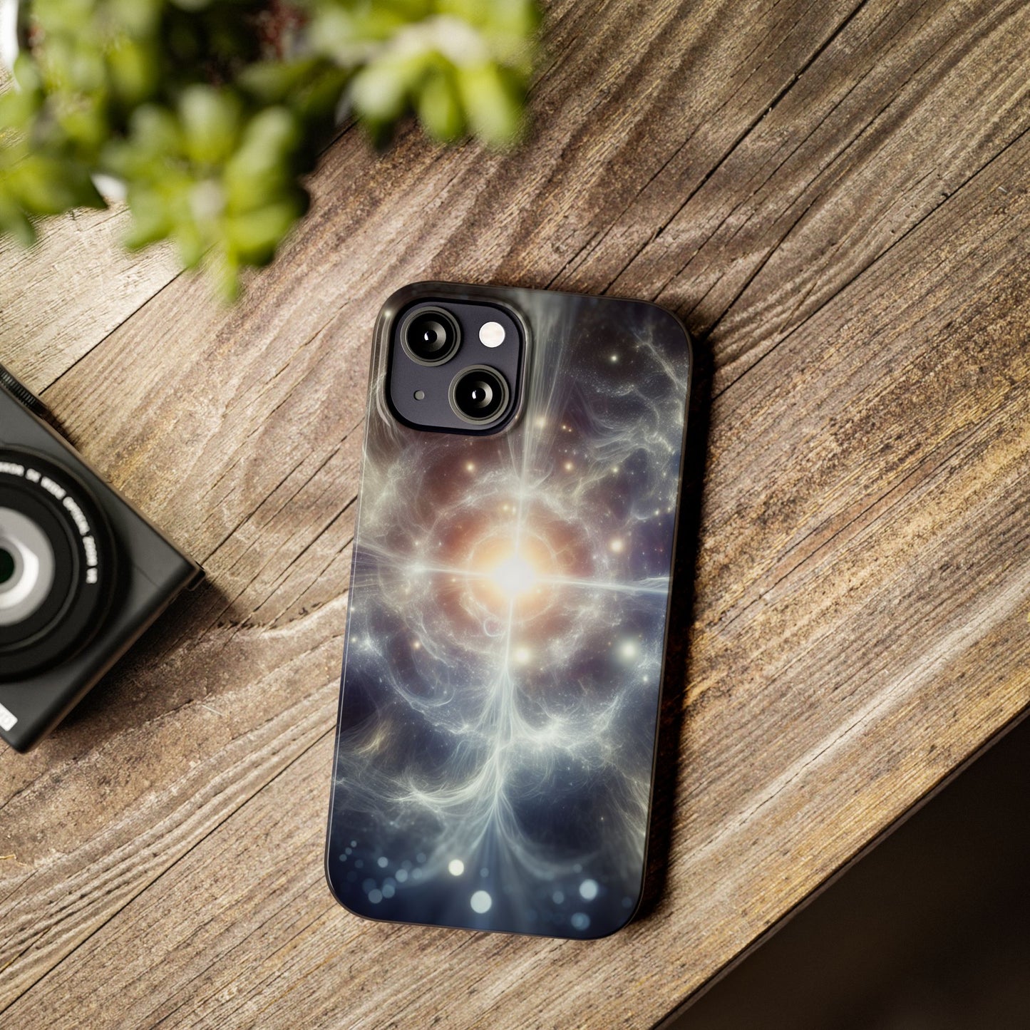 Cosmic Energy Slim Phone Case – Galaxy Design for Astronomy Lovers