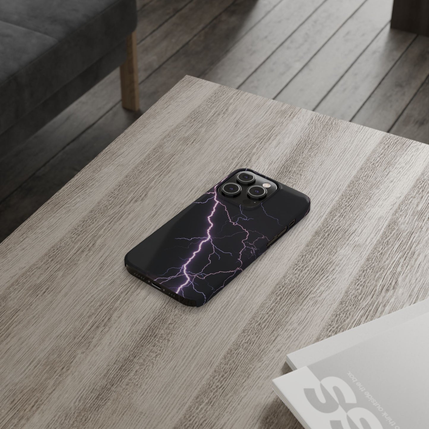 Lightning Bolt Slim Phone Case - Edgy, Stylish Protection for Your Device