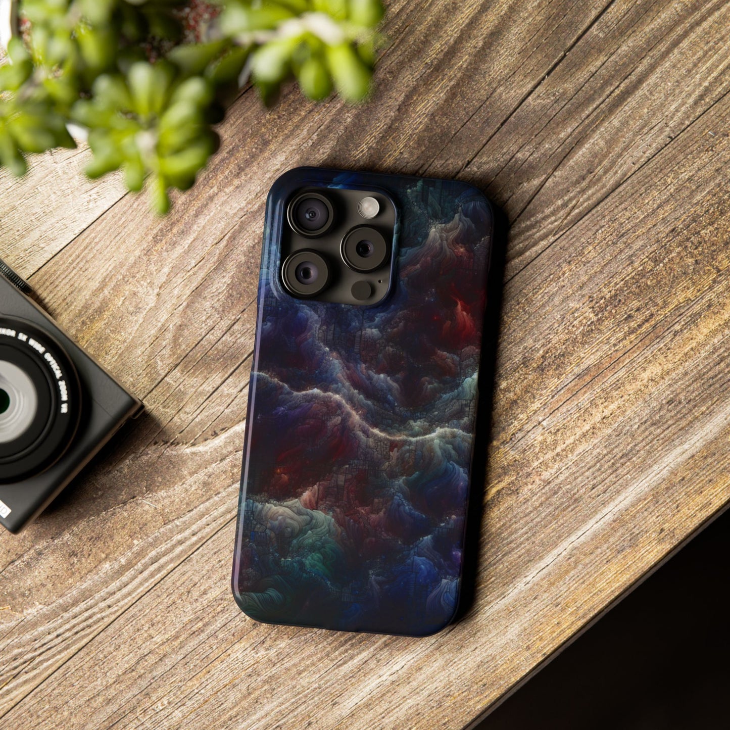 Cosmic Swirl Slim Phone Case - Protect Your Device in Style