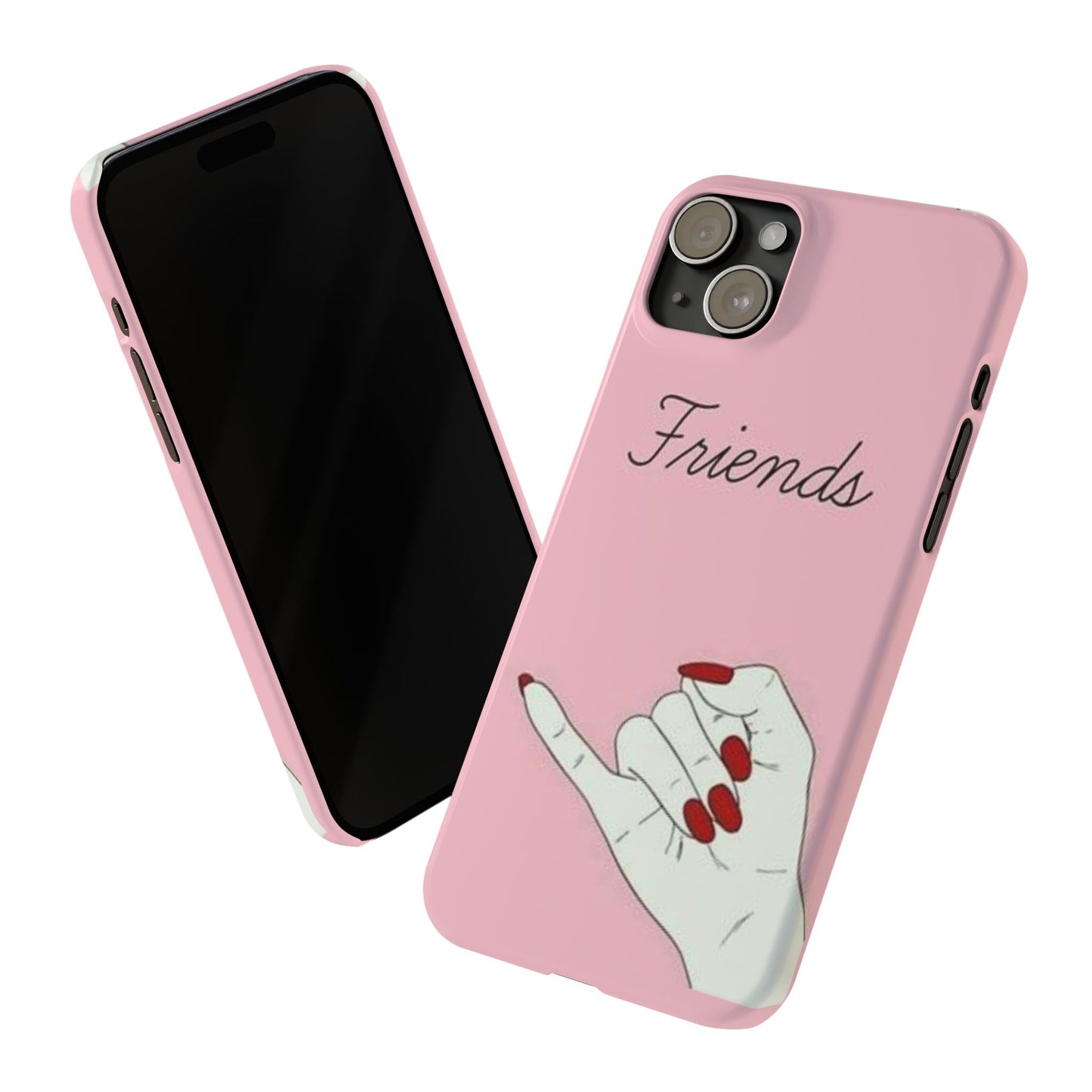 Stylish Slim Phone Case - 'Friends' Design - Perfect Gift for Besties