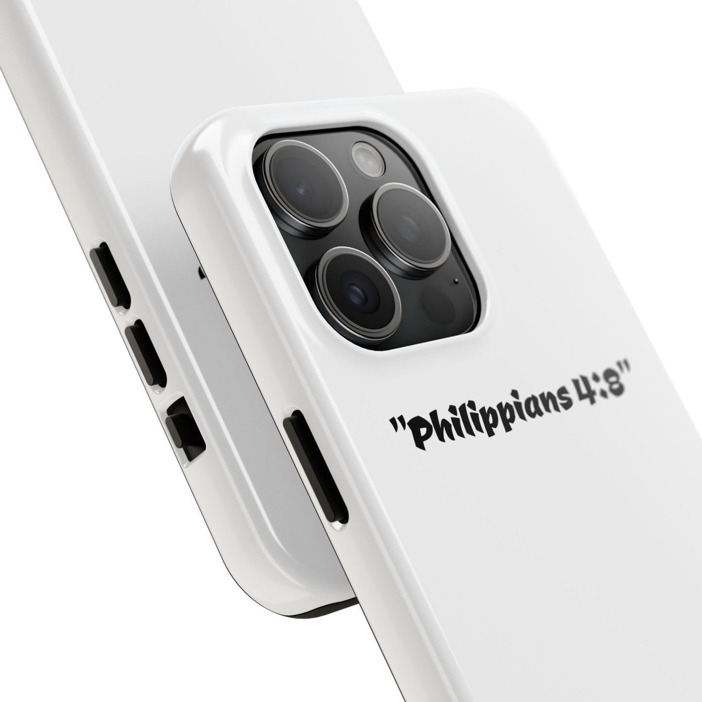 Bible verse "Philippians 4:8" (V2) - Tough iPhone Case