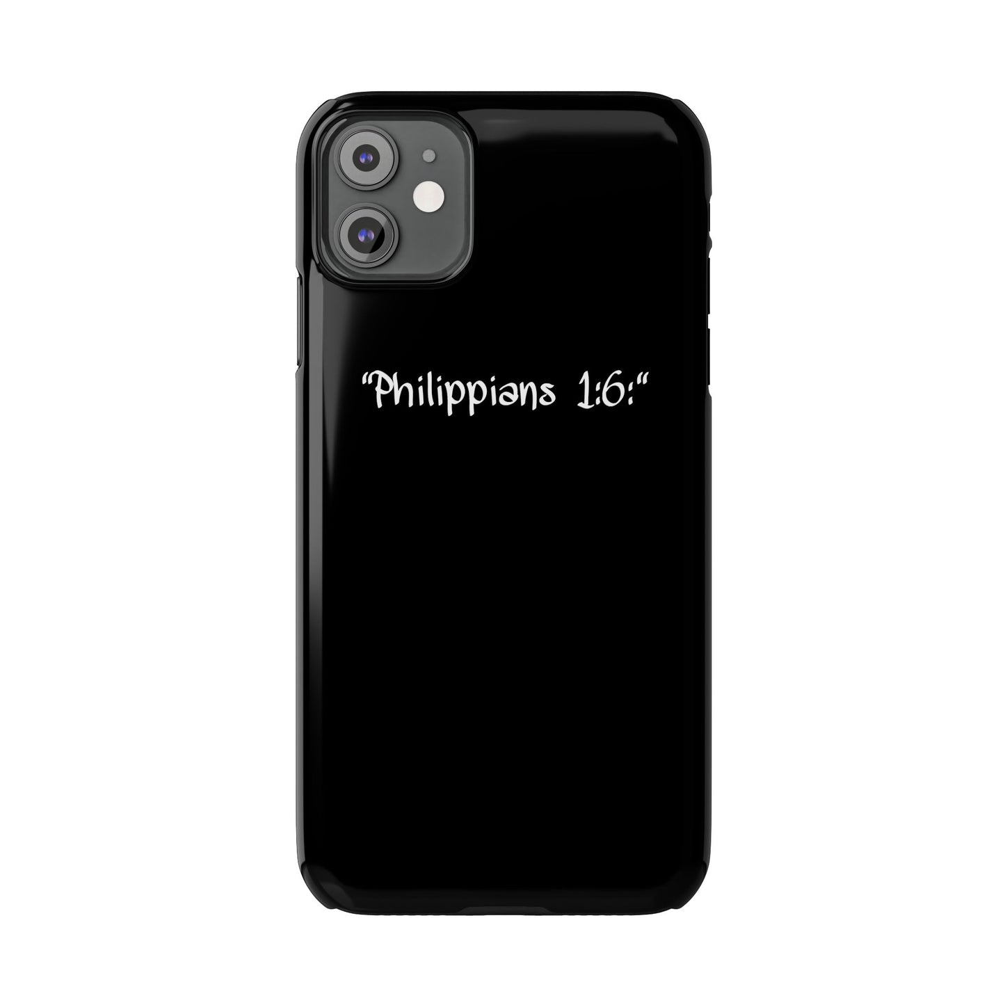 Bible verse "Philippians 1:6" - iPhone Case