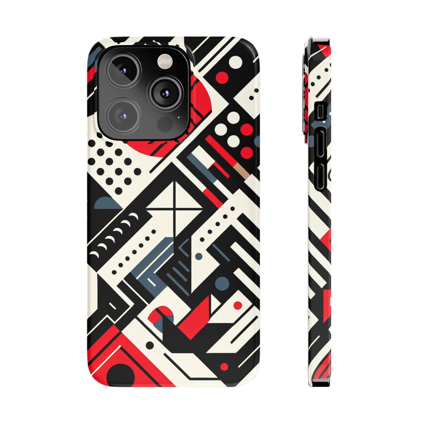 Geometric Abstract Slim Phone Case - Modern Design for Trendsetters