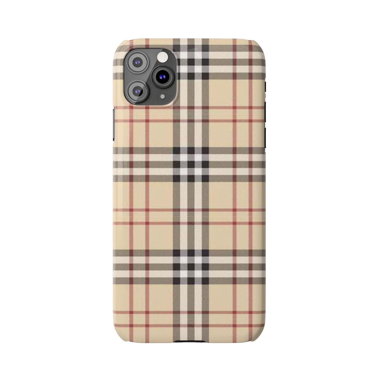 Classic Plaid Slim Phone Case - Stylish and Durable Protective Cover