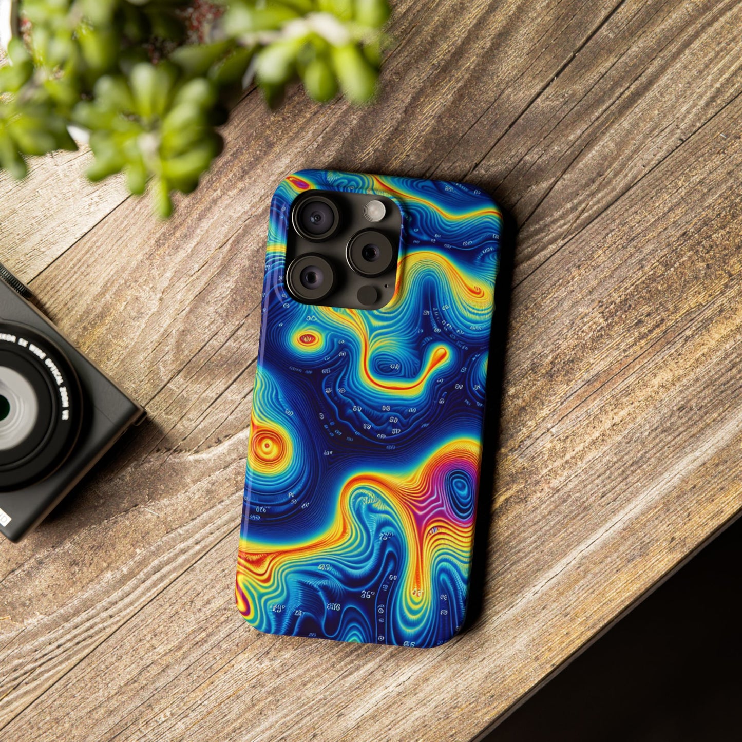 Thermal islands Phone Case - Colorful Geometric Design for Art Lovers