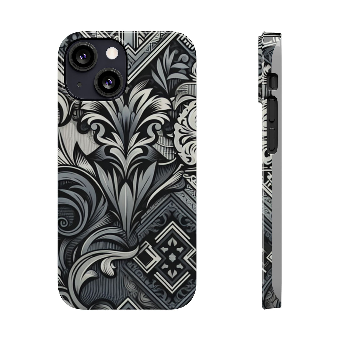 Elegant Floral Slim Phone Case - Stylish Protection for Modern Aesthetics