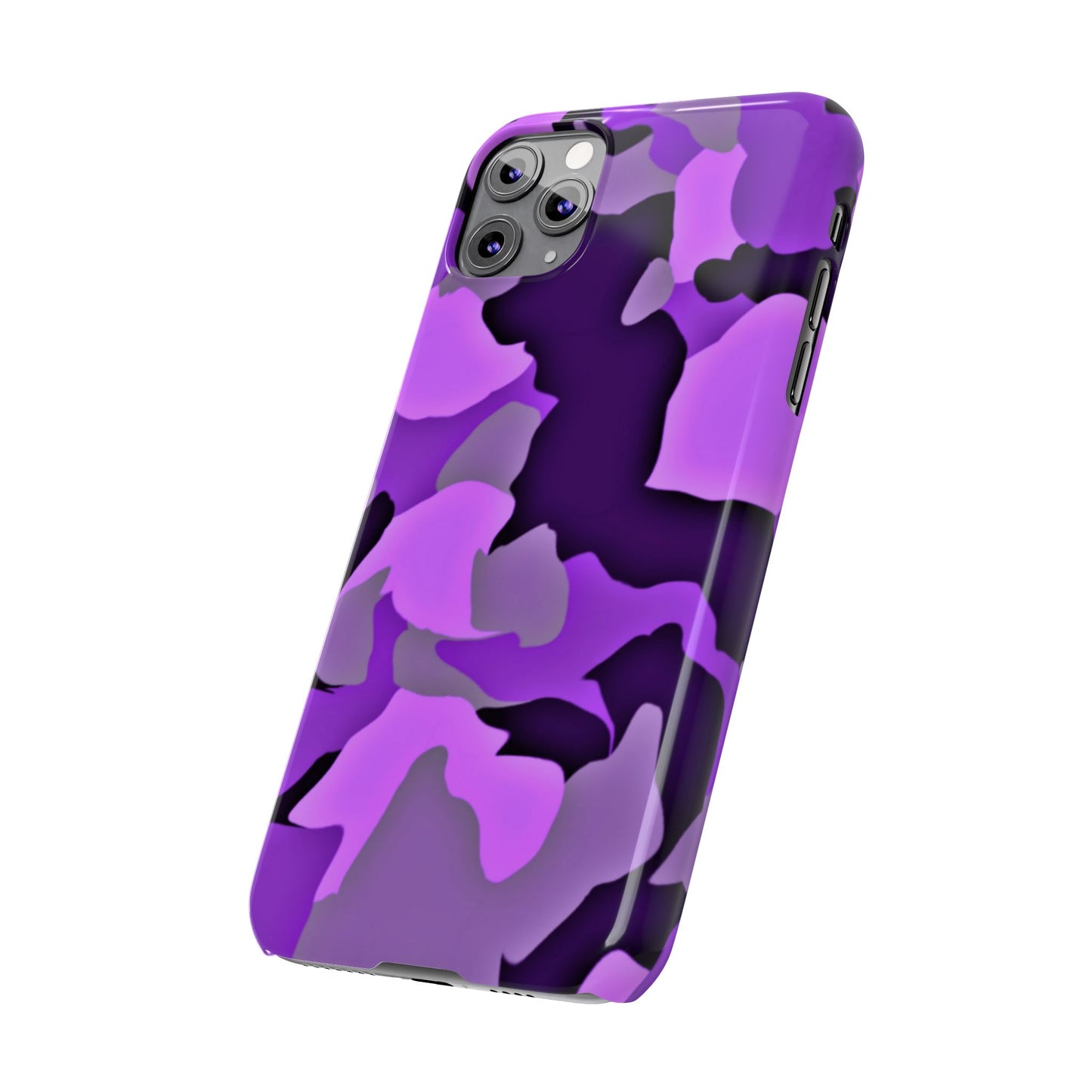 Colorful Purple Abstract Slim Phone Case - Stylish Mobile Accessory for Trendsetters