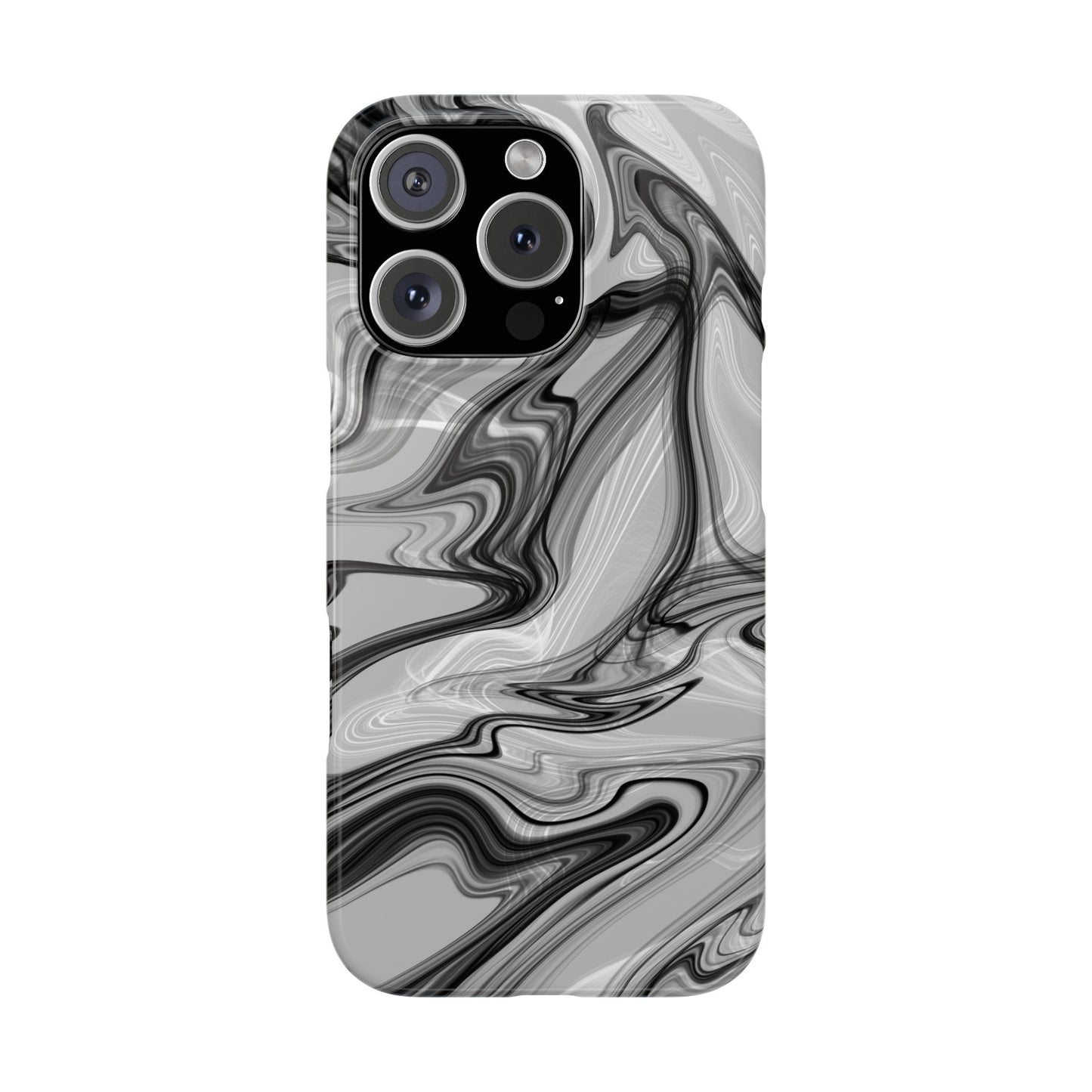 Stylish Black and Gray Abstract Slim Phone Case