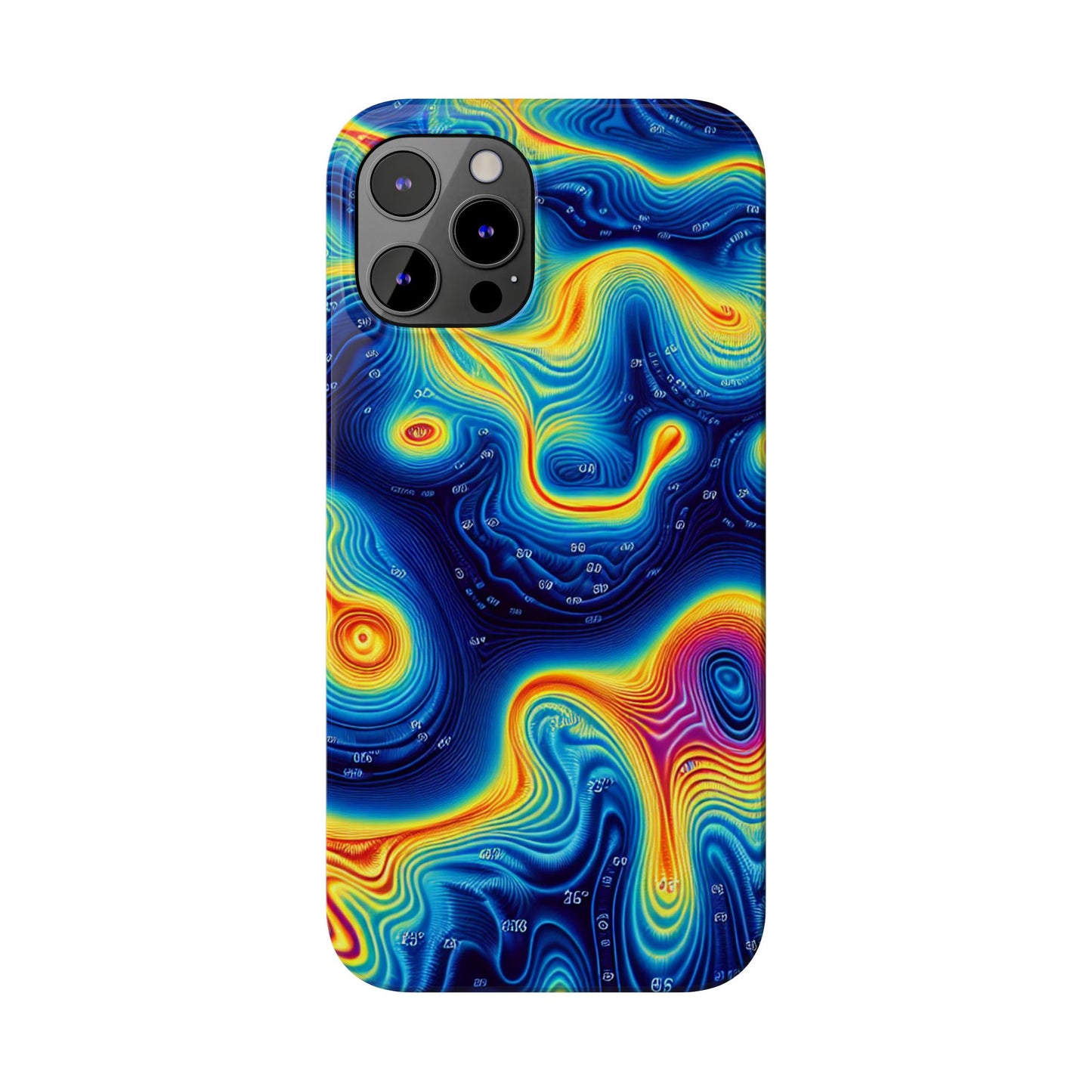 Thermal islands Phone Case - Colorful Geometric Design for Art Lovers