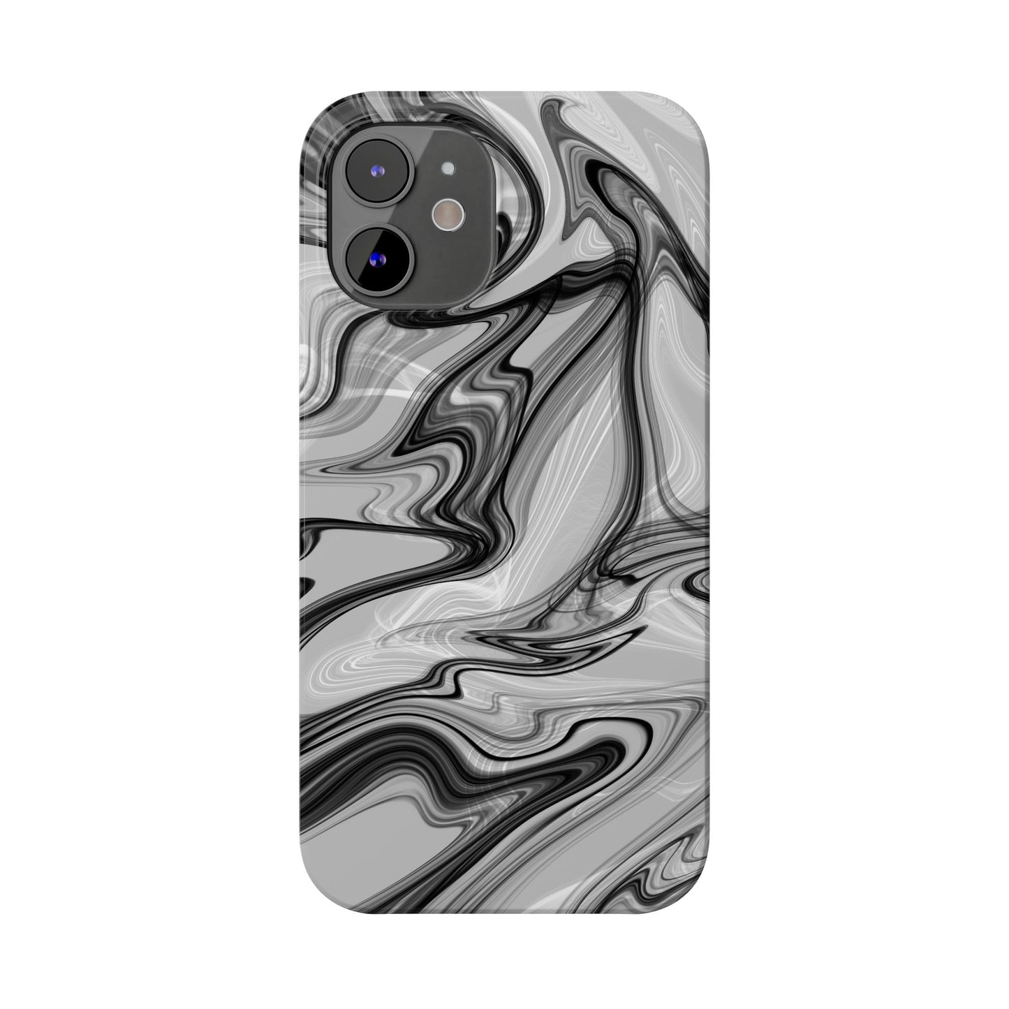 Stylish Black and Gray Abstract Slim Phone Case