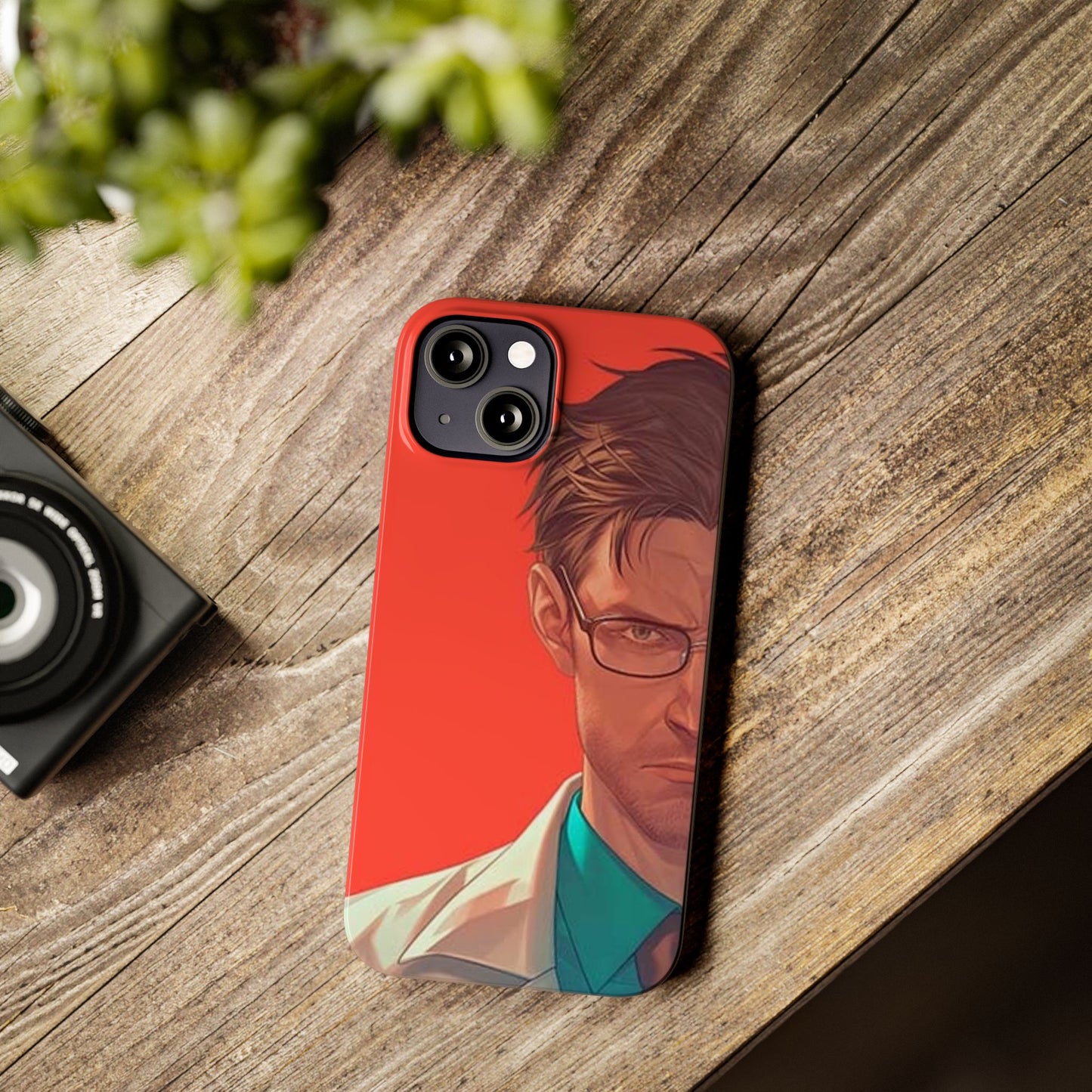 Stylish Slim Phone Case featuring Bold Artistic Design