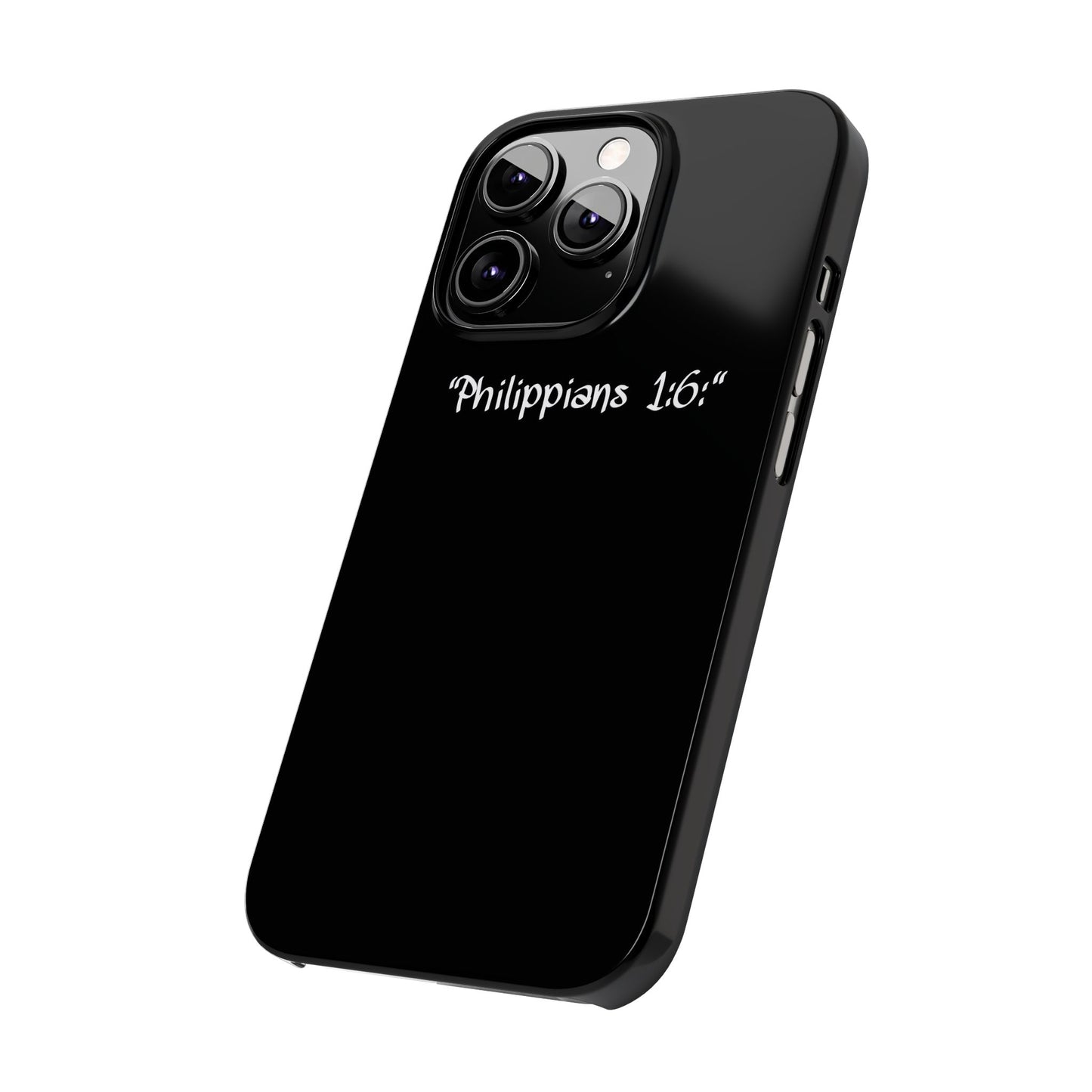 Bible verse "Philippians 1:6" - iPhone Case