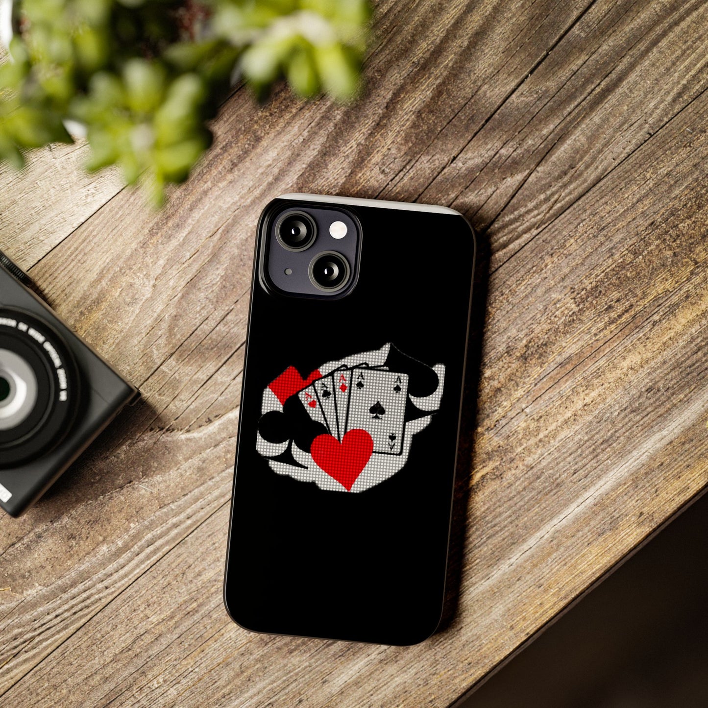 Stylish Slim Phone Case with Poker Design - Perfect for Gamers and Card Enthusiasts