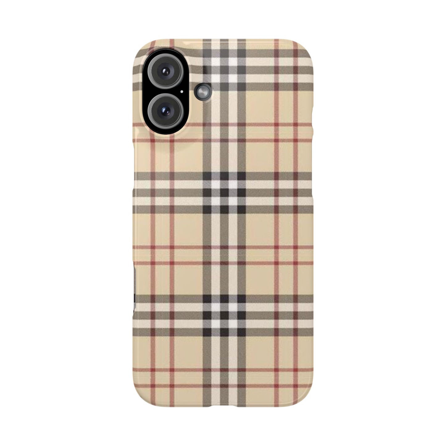 Classic Plaid Slim Phone Case - Stylish and Durable Protective Cover