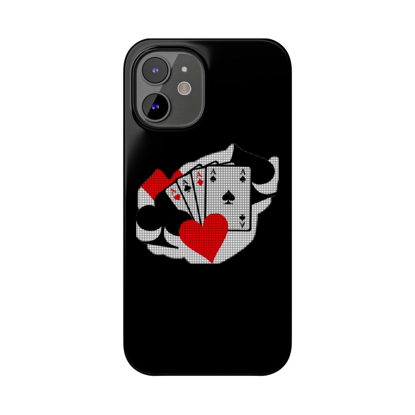 Stylish Slim Phone Case with Poker Design - Perfect for Gamers and Card Enthusiasts