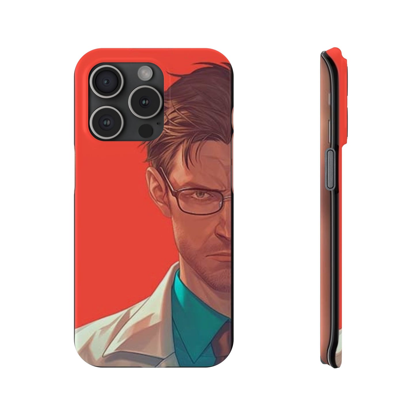 Stylish Slim Phone Case featuring Bold Artistic Design