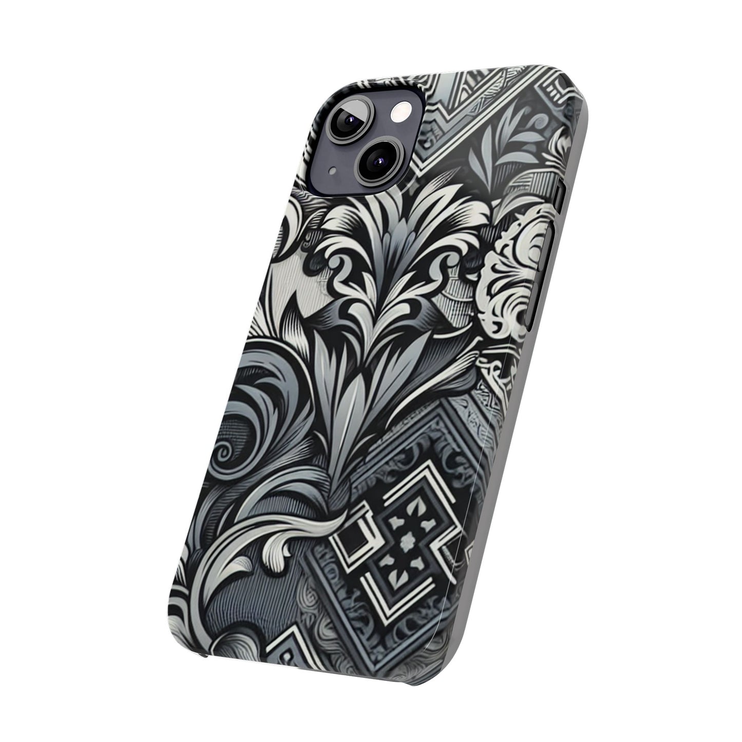 Elegant Floral Slim Phone Case - Stylish Protection for Modern Aesthetics