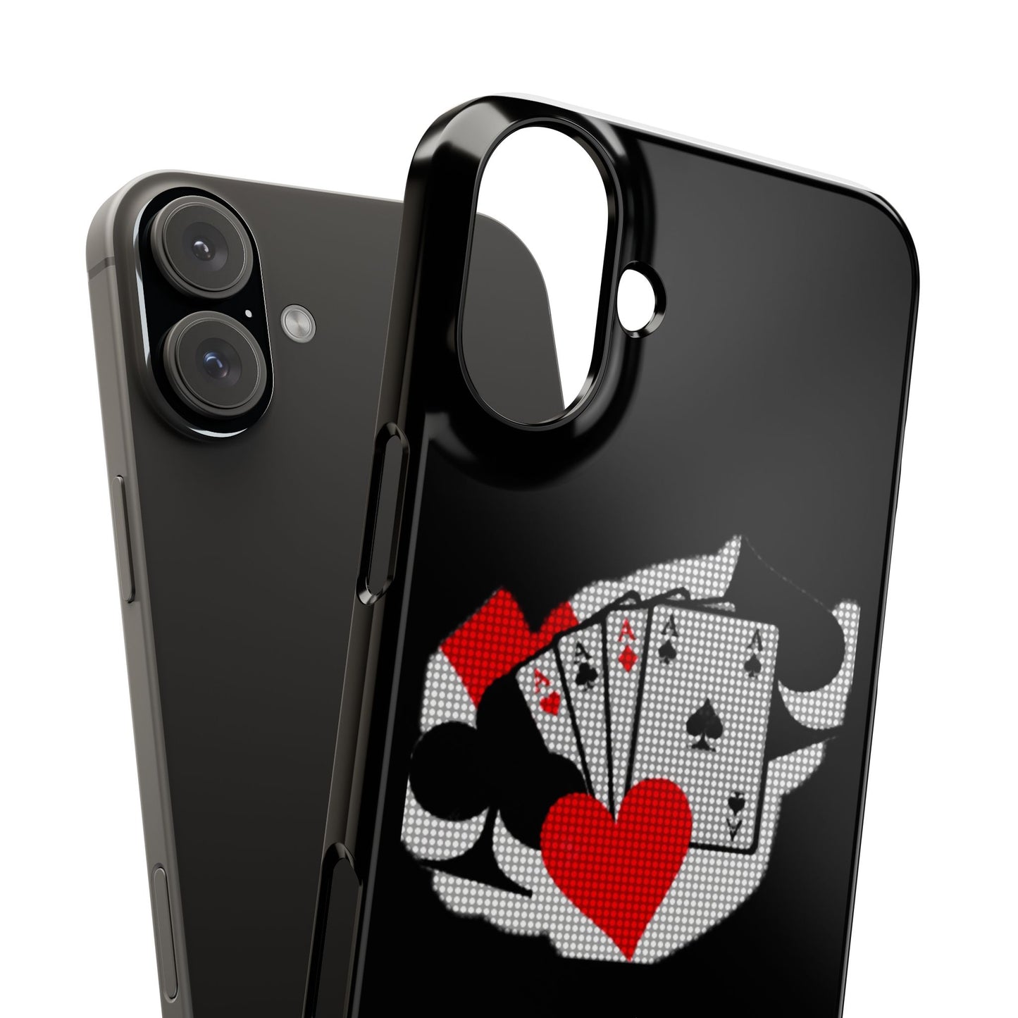 Stylish Slim Phone Case with Poker Design - Perfect for Gamers and Card Enthusiasts