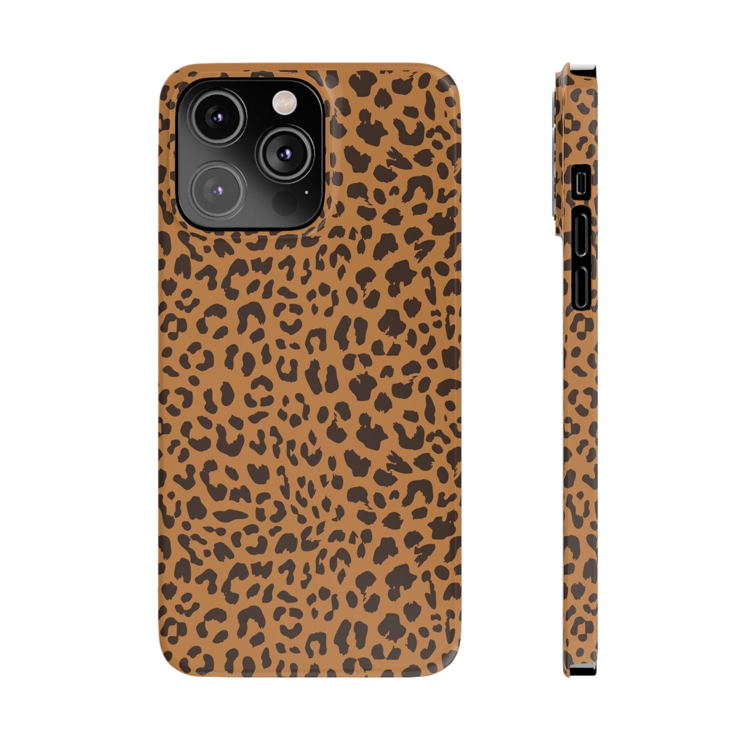 Sleek Leopard Print Slim Phone Case - Stylish & Durable Protection