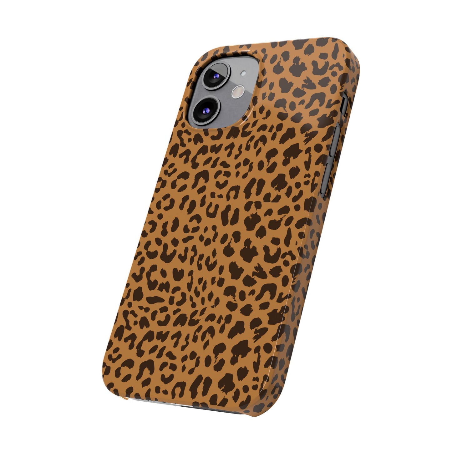 Sleek Leopard Print Slim Phone Case - Stylish & Durable Protection