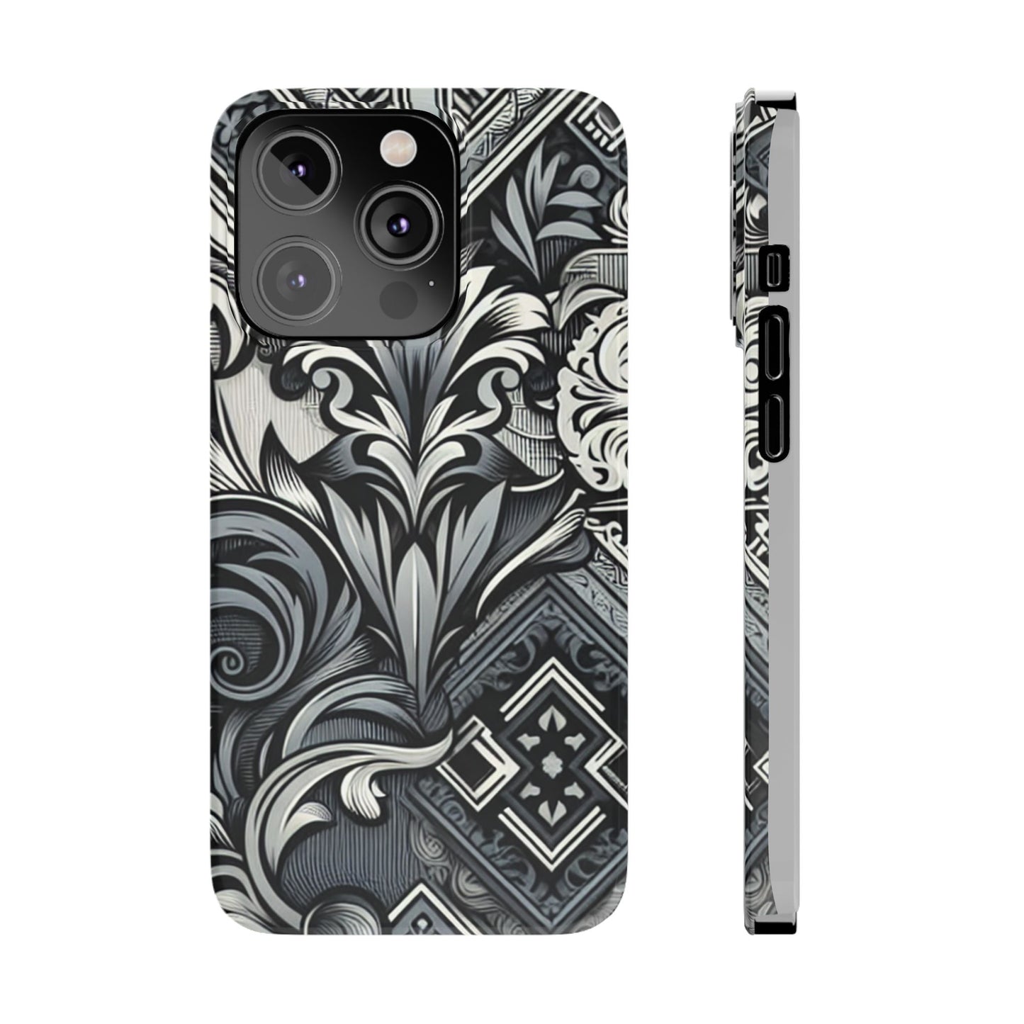 Elegant Floral Slim Phone Case - Stylish Protection for Modern Aesthetics