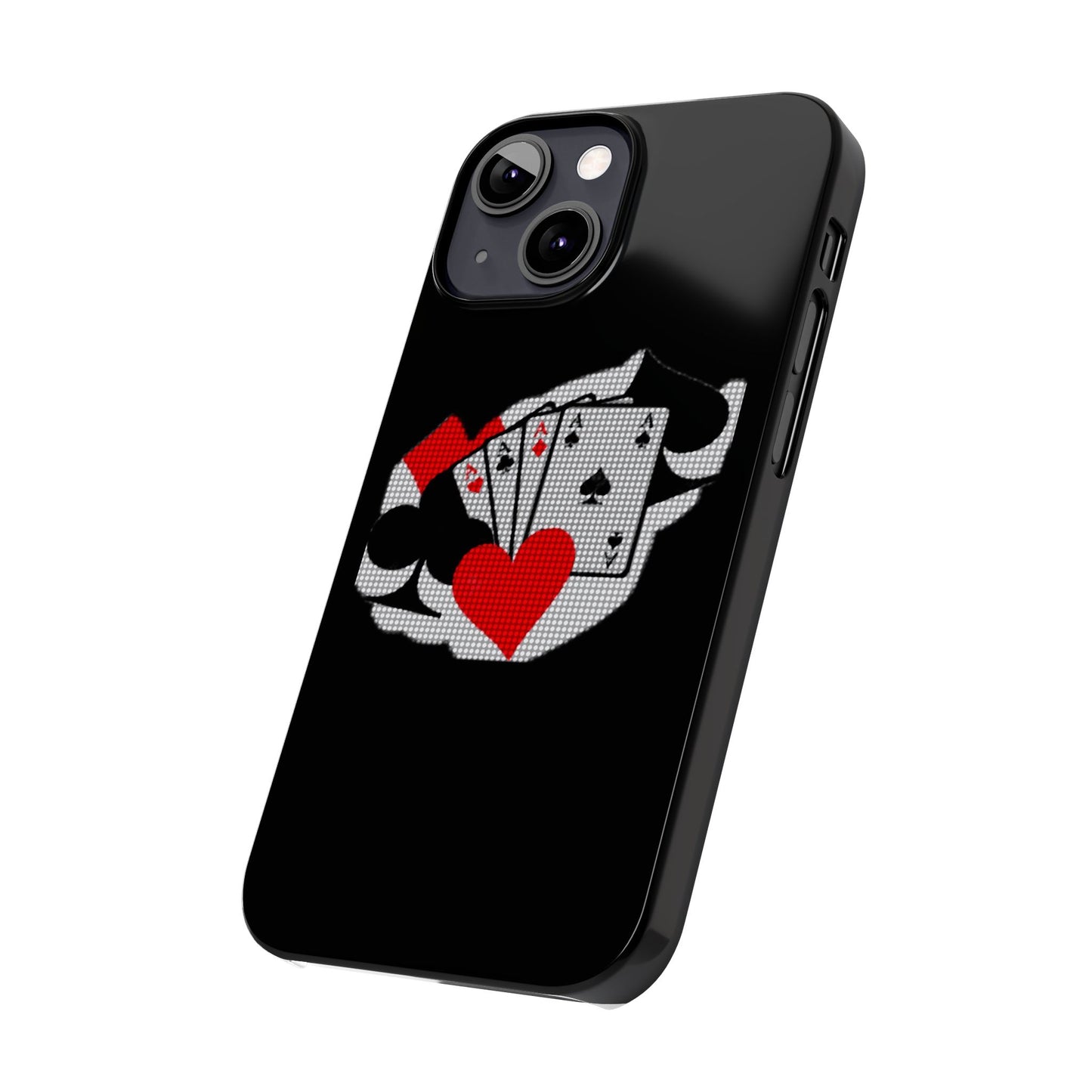 Stylish Slim Phone Case with Poker Design - Perfect for Gamers and Card Enthusiasts