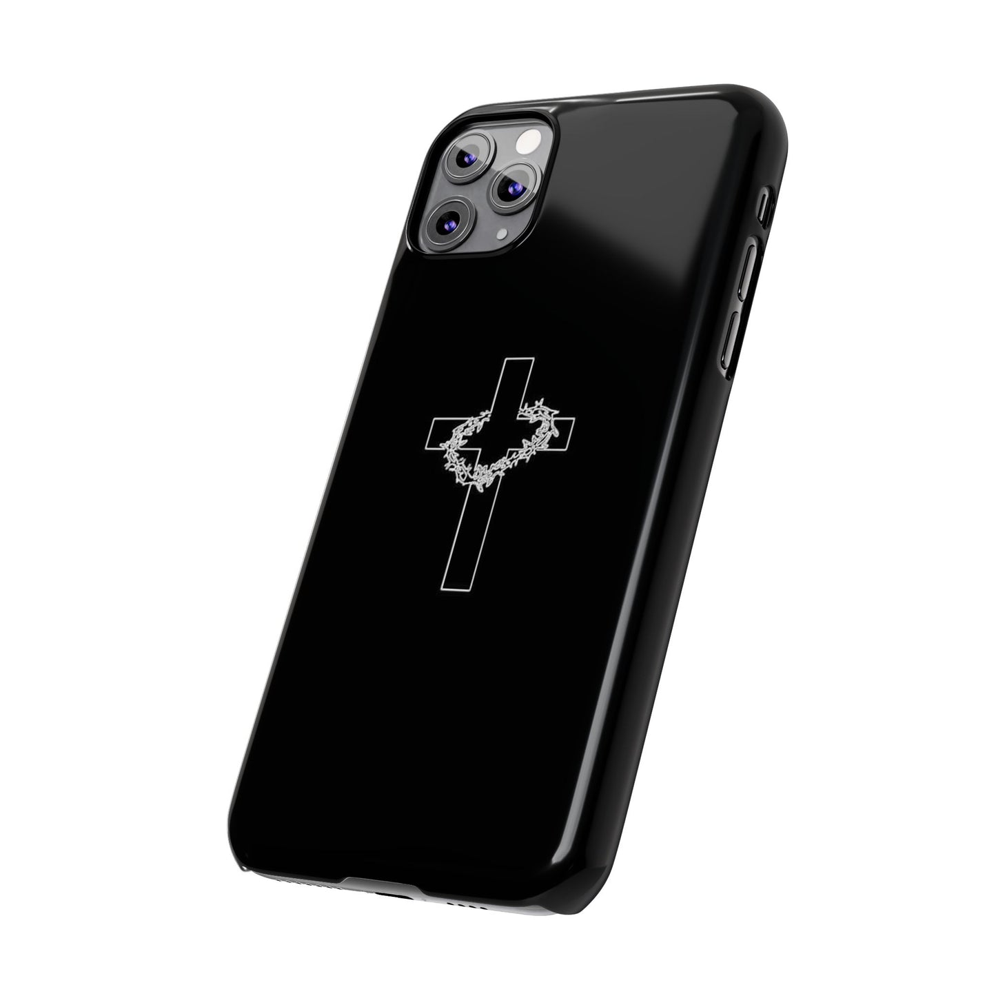 Faith-Inspired Slim Phone Case with Cross Design