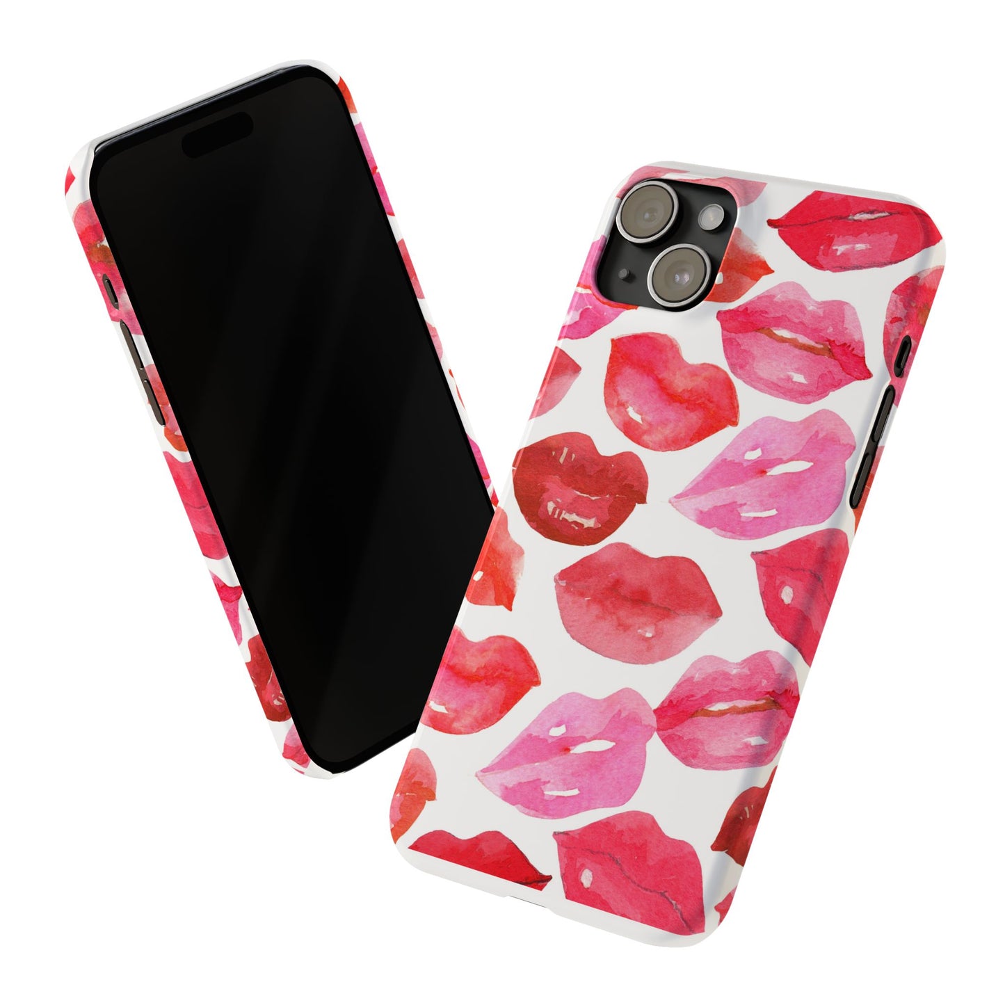 Romantic Kiss Lip Design Slim Phone Case - Perfect Gift for Valentine's Day