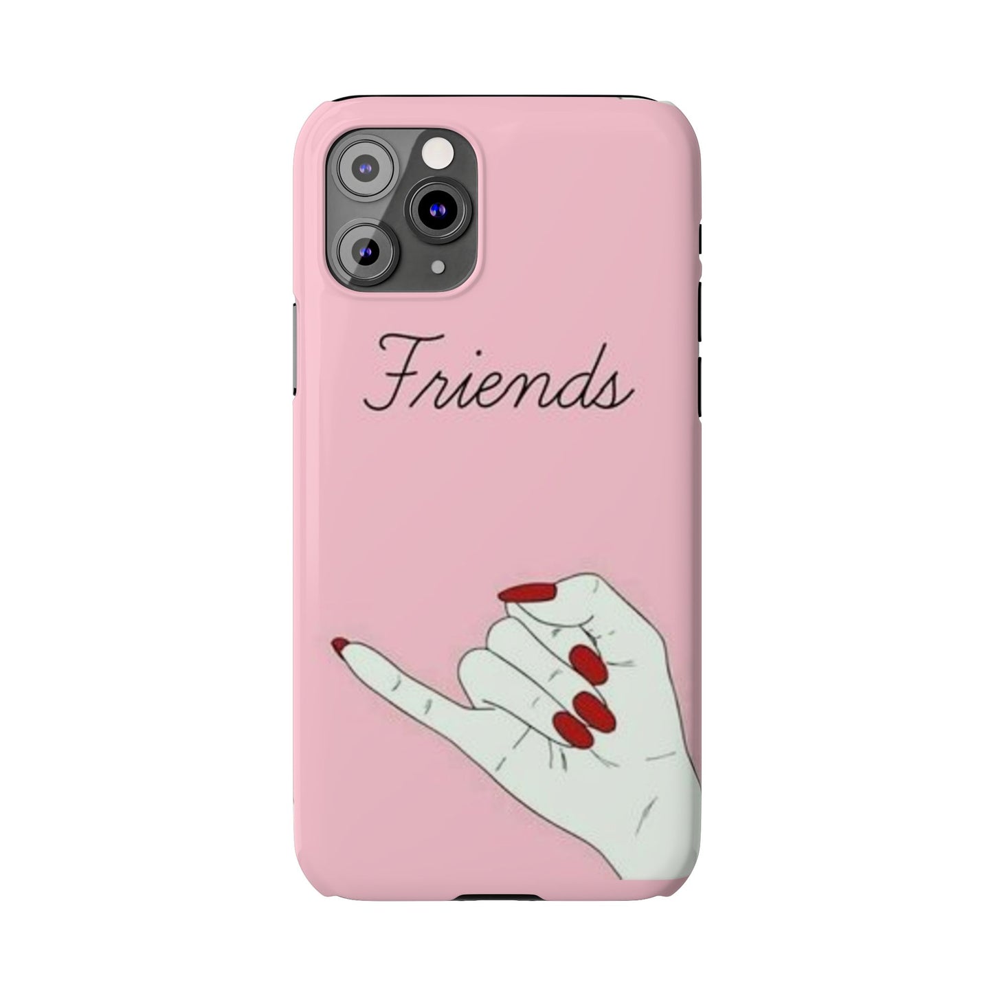 Stylish Slim Phone Case - 'Friends' Design - Perfect Gift for Besties