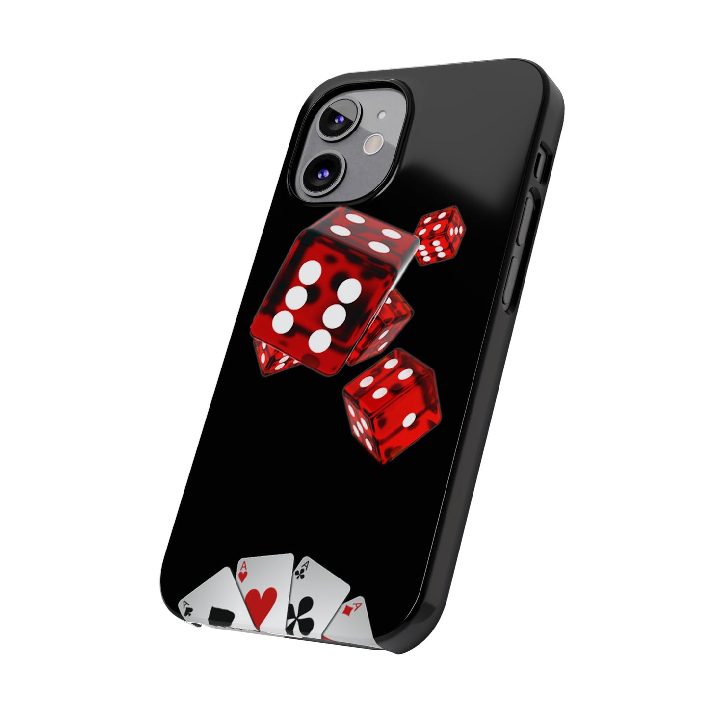 Sleek Casino Dice Slim Phone Case – Perfect for Gamblers and Poker Enthusiasts