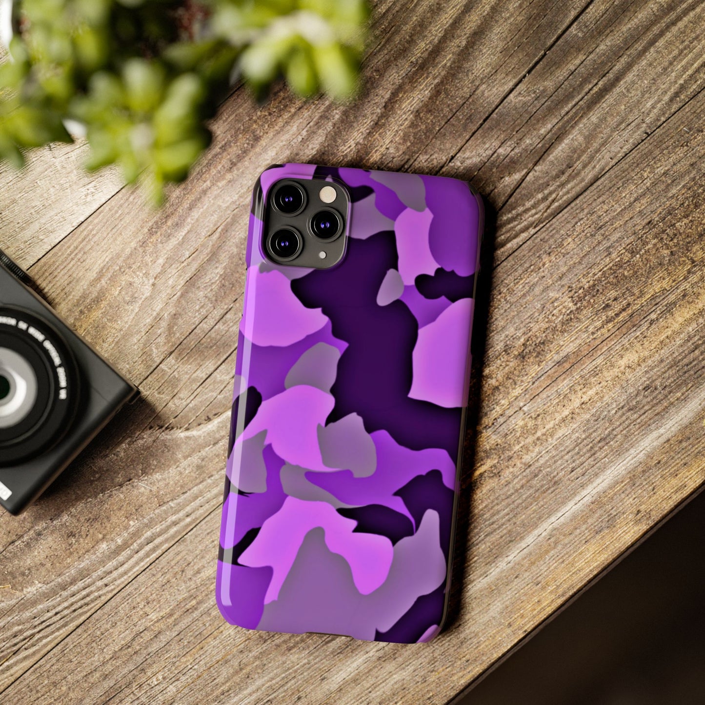 Colorful Purple Abstract Slim Phone Case - Stylish Mobile Accessory for Trendsetters