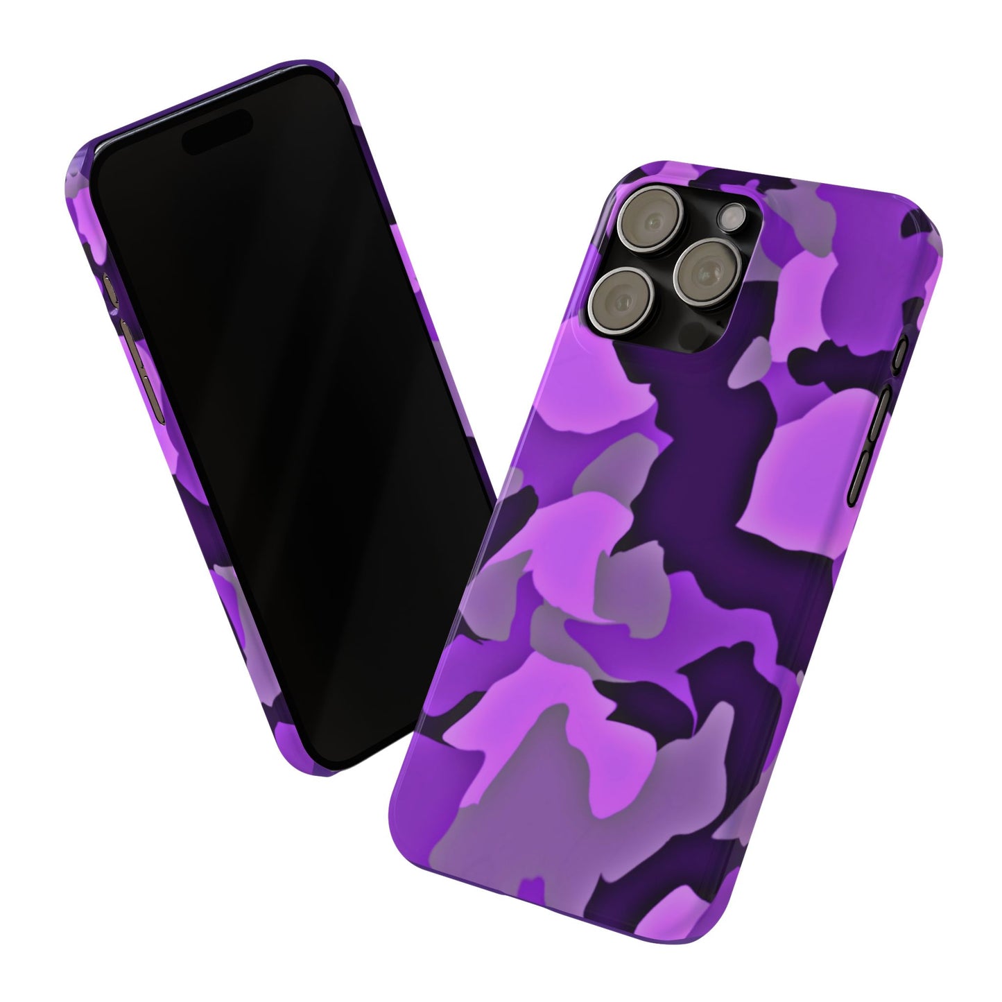 Colorful Purple Abstract Slim Phone Case - Stylish Mobile Accessory for Trendsetters