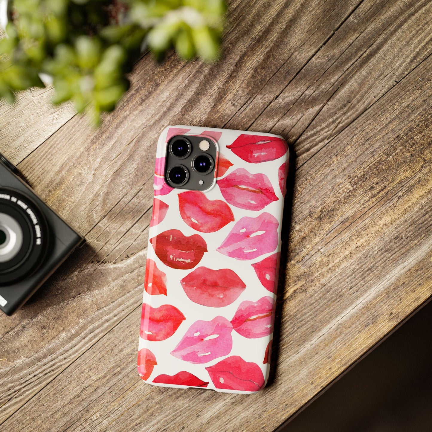 Romantic Kiss Lip Design Slim Phone Case - Perfect Gift for Valentine's Day