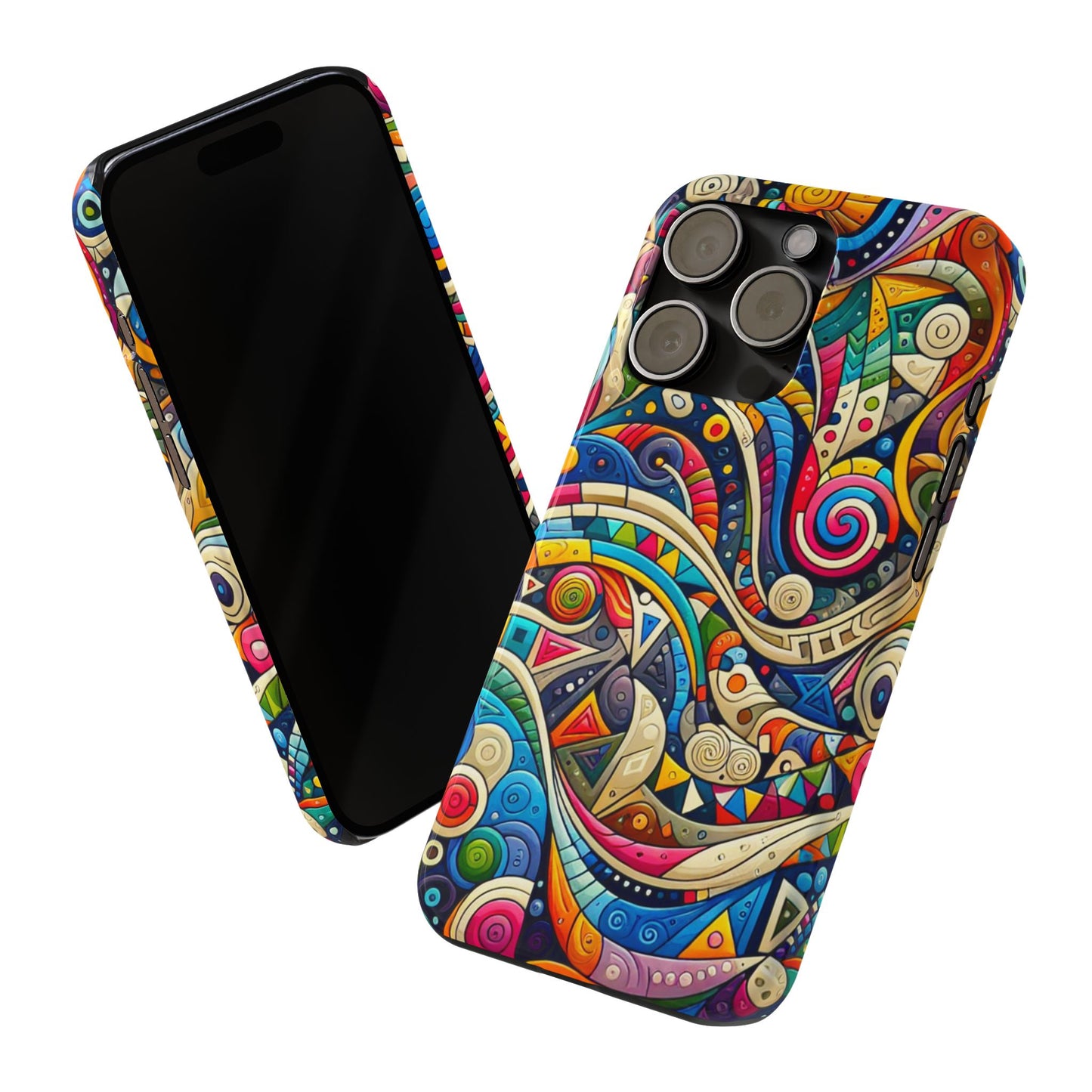 Colorful Abstract Slim Phone Case - Creative Art Design