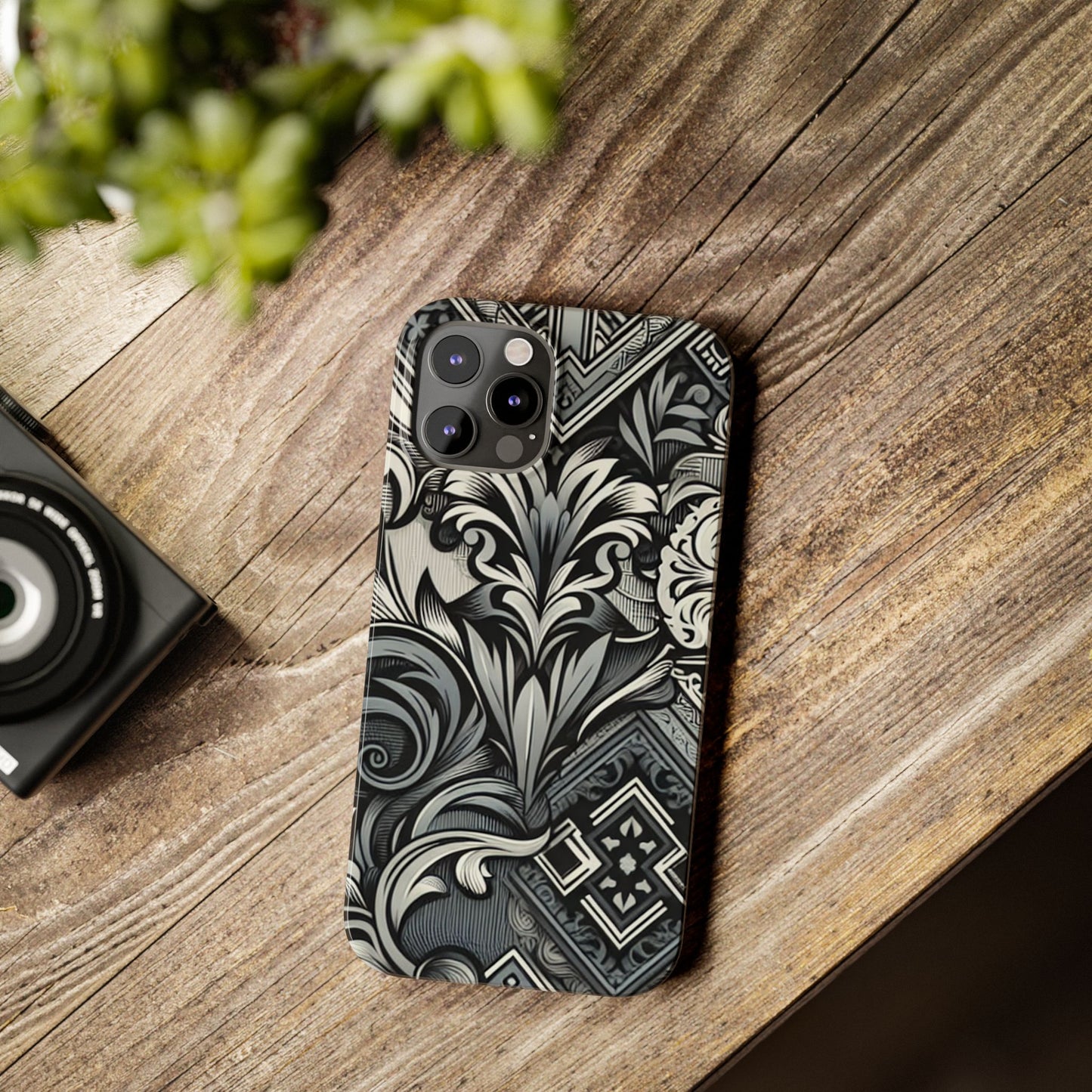 Elegant Floral Slim Phone Case - Stylish Protection for Modern Aesthetics