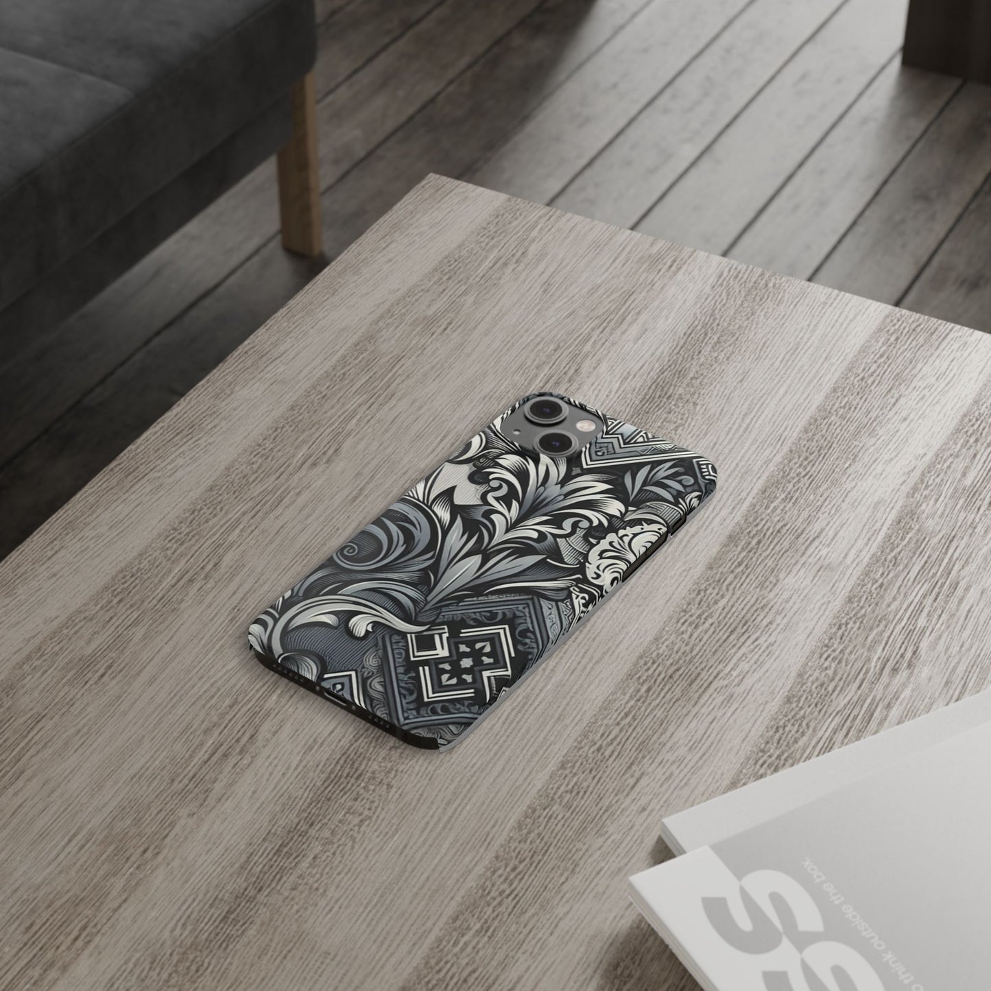 Elegant Floral Slim Phone Case - Stylish Protection for Modern Aesthetics