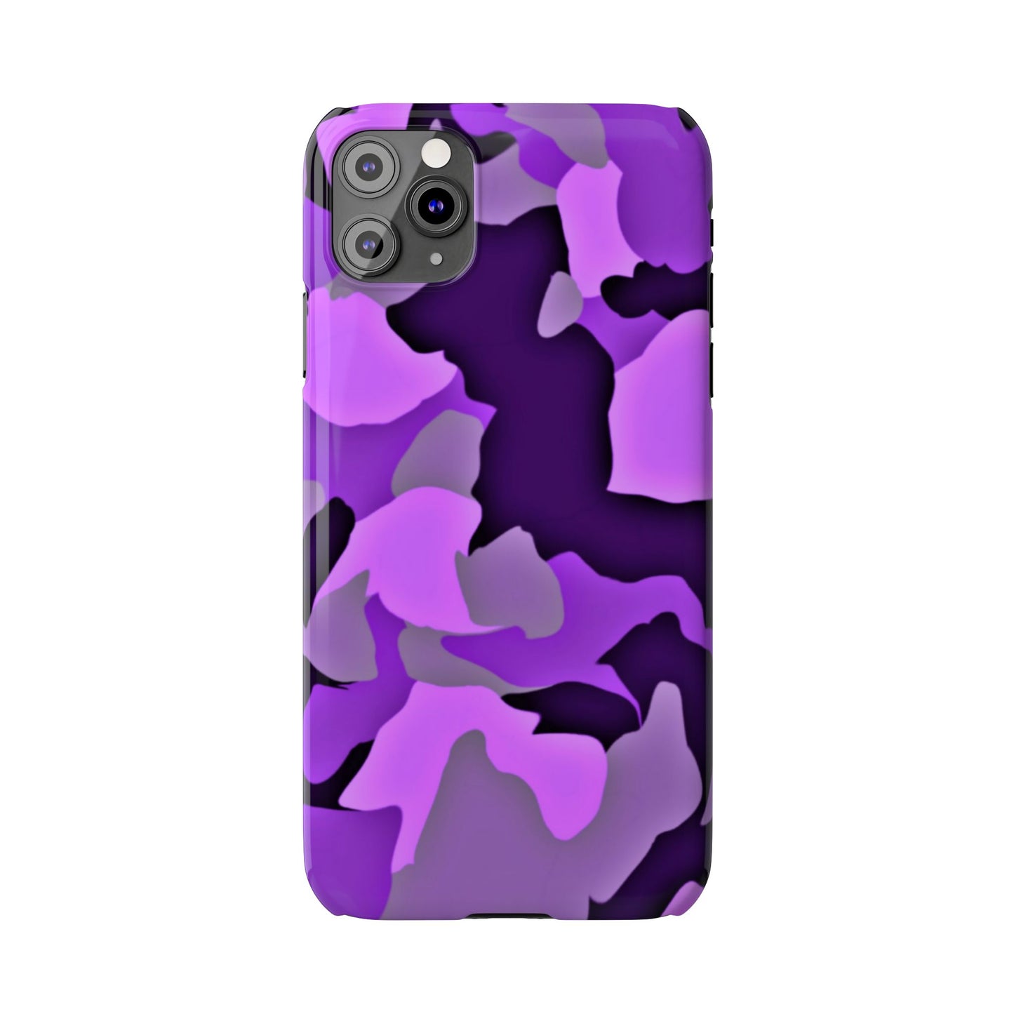 Colorful Purple Abstract Slim Phone Case - Stylish Mobile Accessory for Trendsetters