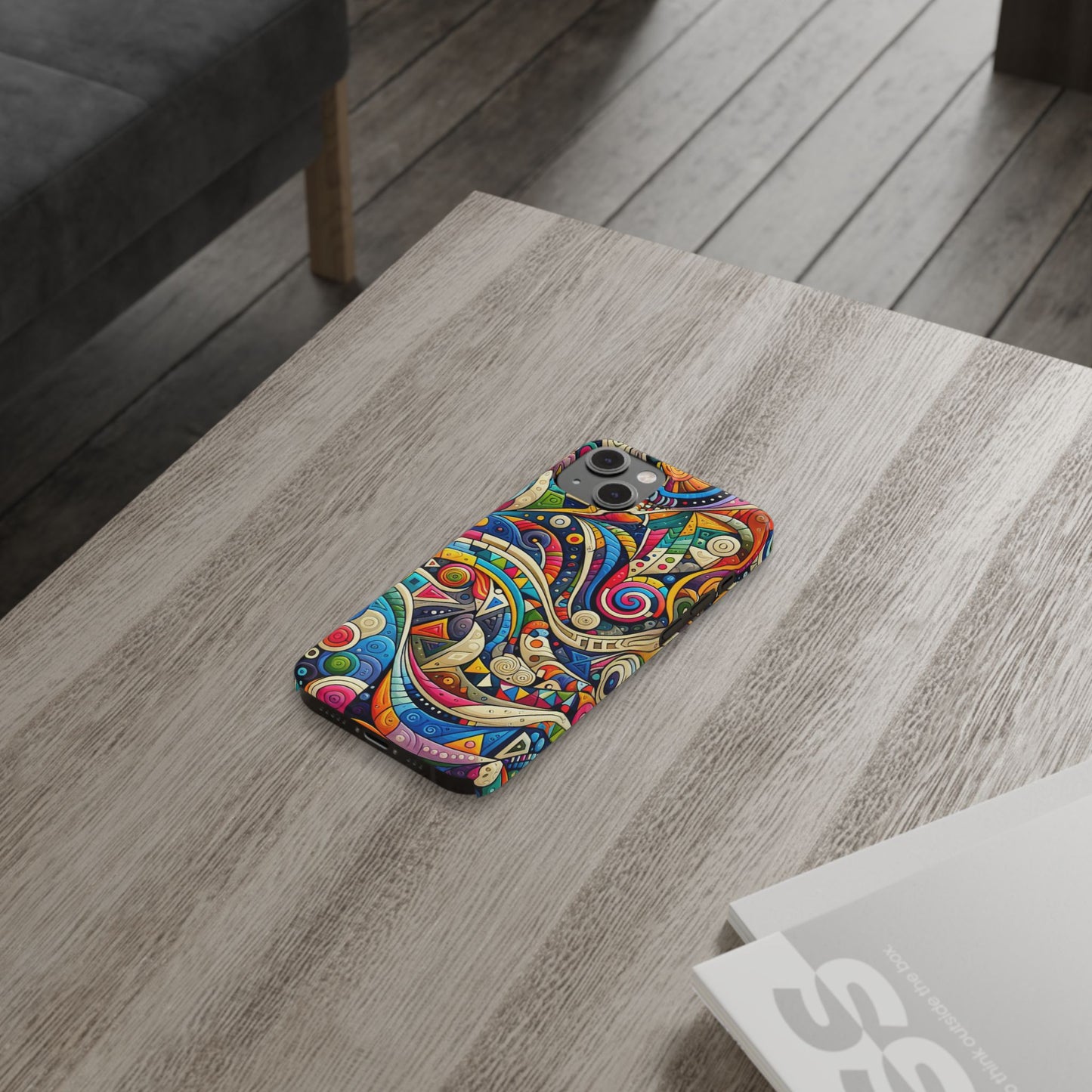 Colorful Abstract Slim Phone Case - Creative Art Design