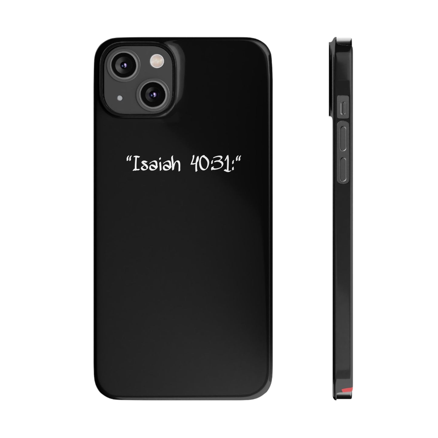 Bible verse "Isaiah 40.31:" - Iphone Case