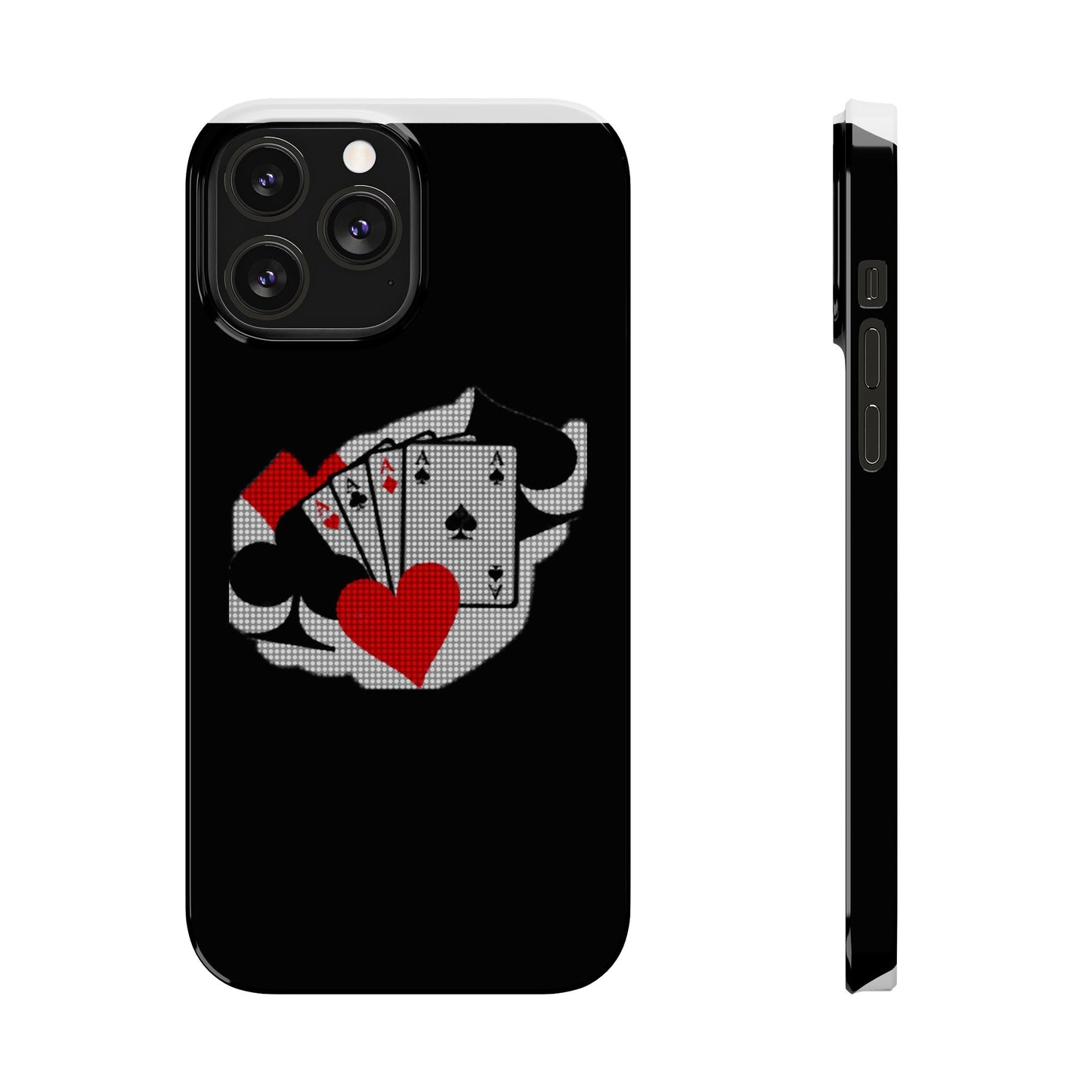 Stylish Slim Phone Case with Poker Design - Perfect for Gamers and Card Enthusiasts