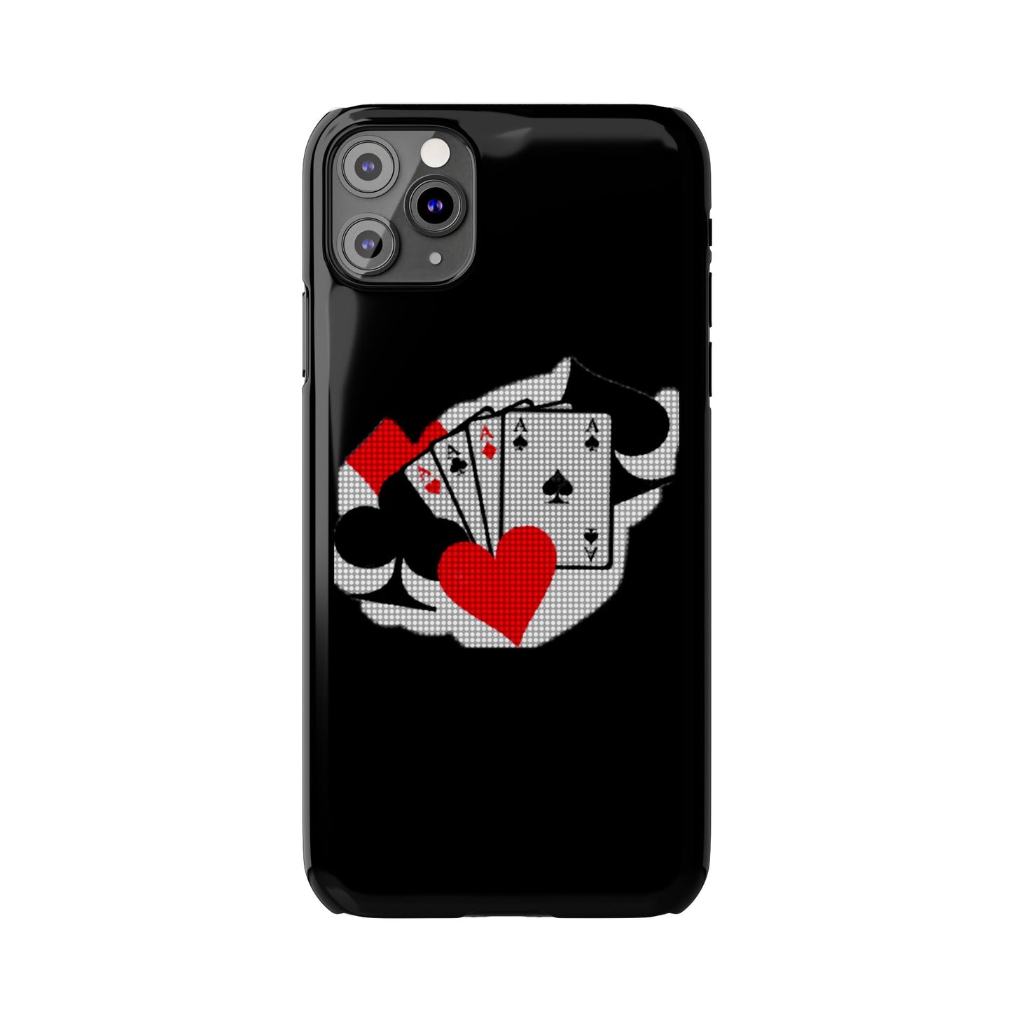 Stylish Slim Phone Case with Poker Design - Perfect for Gamers and Card Enthusiasts