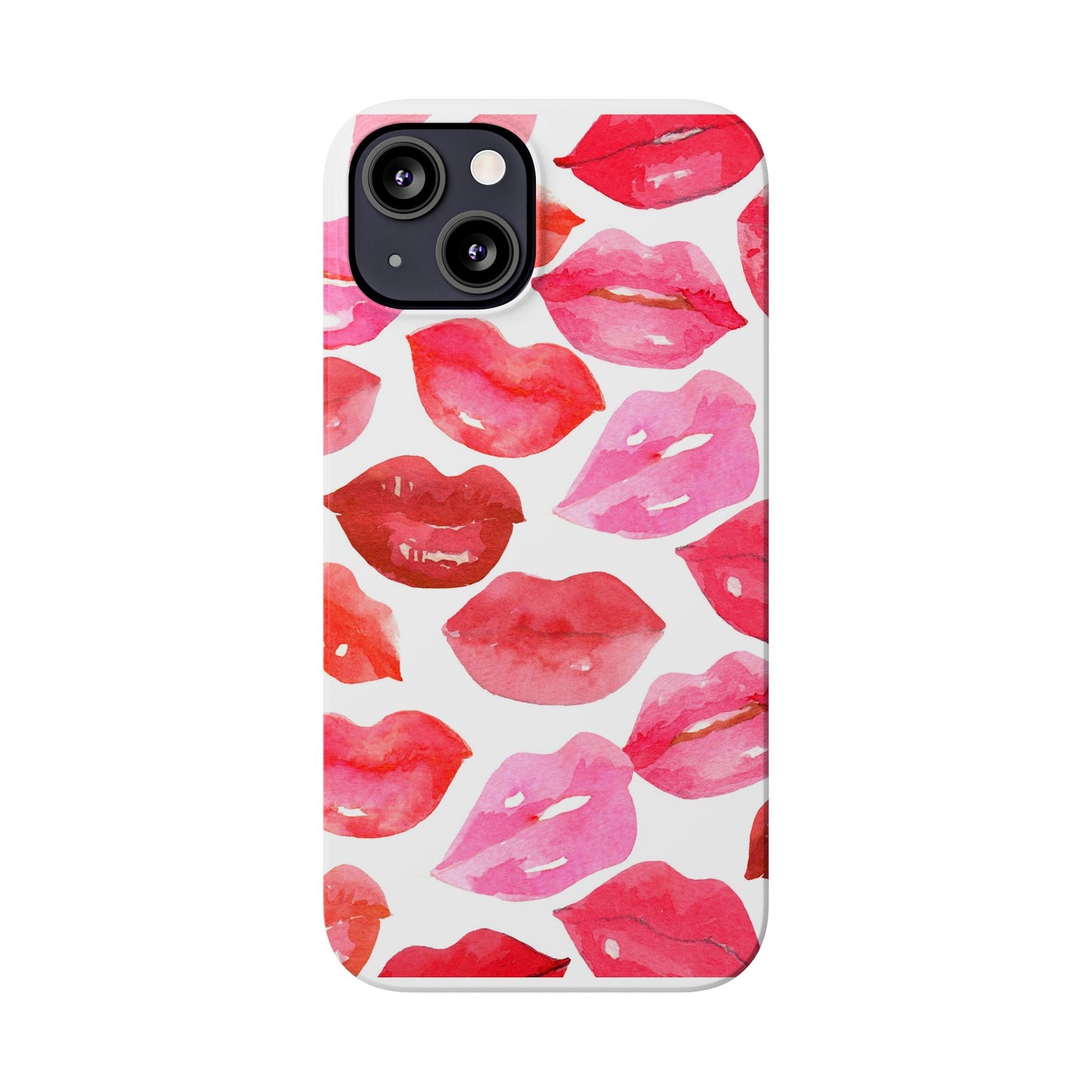 Romantic Kiss Lip Design Slim Phone Case - Perfect Gift for Valentine's Day