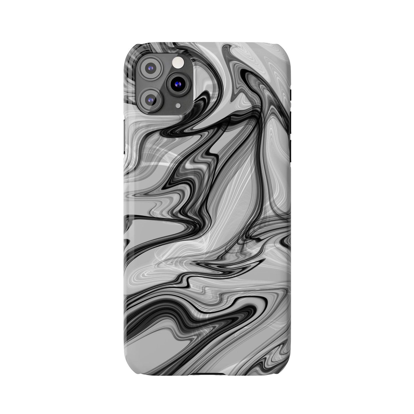 Stylish Black and Gray Abstract Slim Phone Case