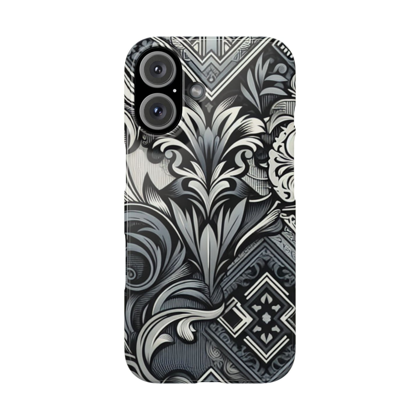 Elegant Floral Slim Phone Case - Stylish Protection for Modern Aesthetics