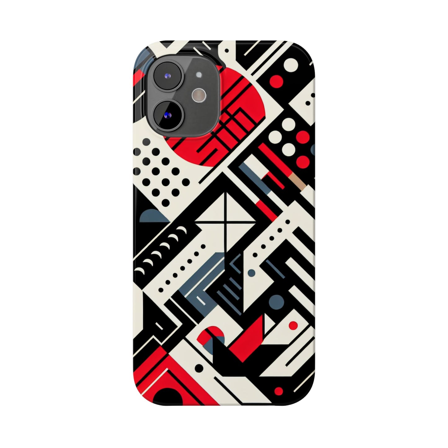 Geometric Abstract Slim Phone Case - Modern Design for Trendsetters