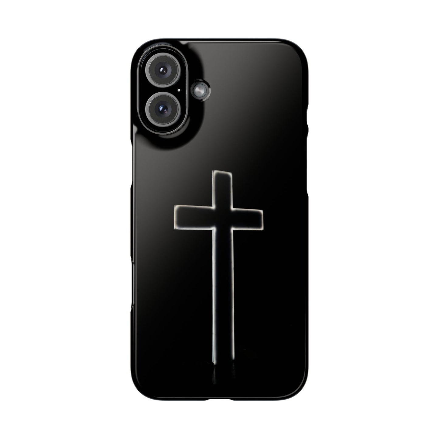 Inspirational Slim Phone Case with Cross Design