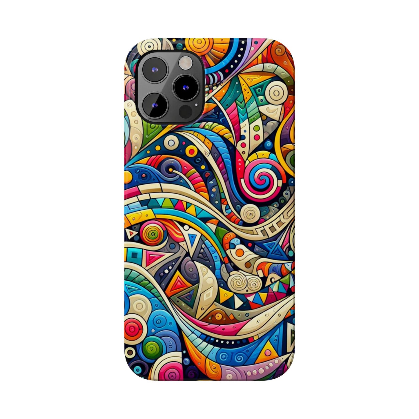 Colorful Abstract Slim Phone Case - Creative Art Design