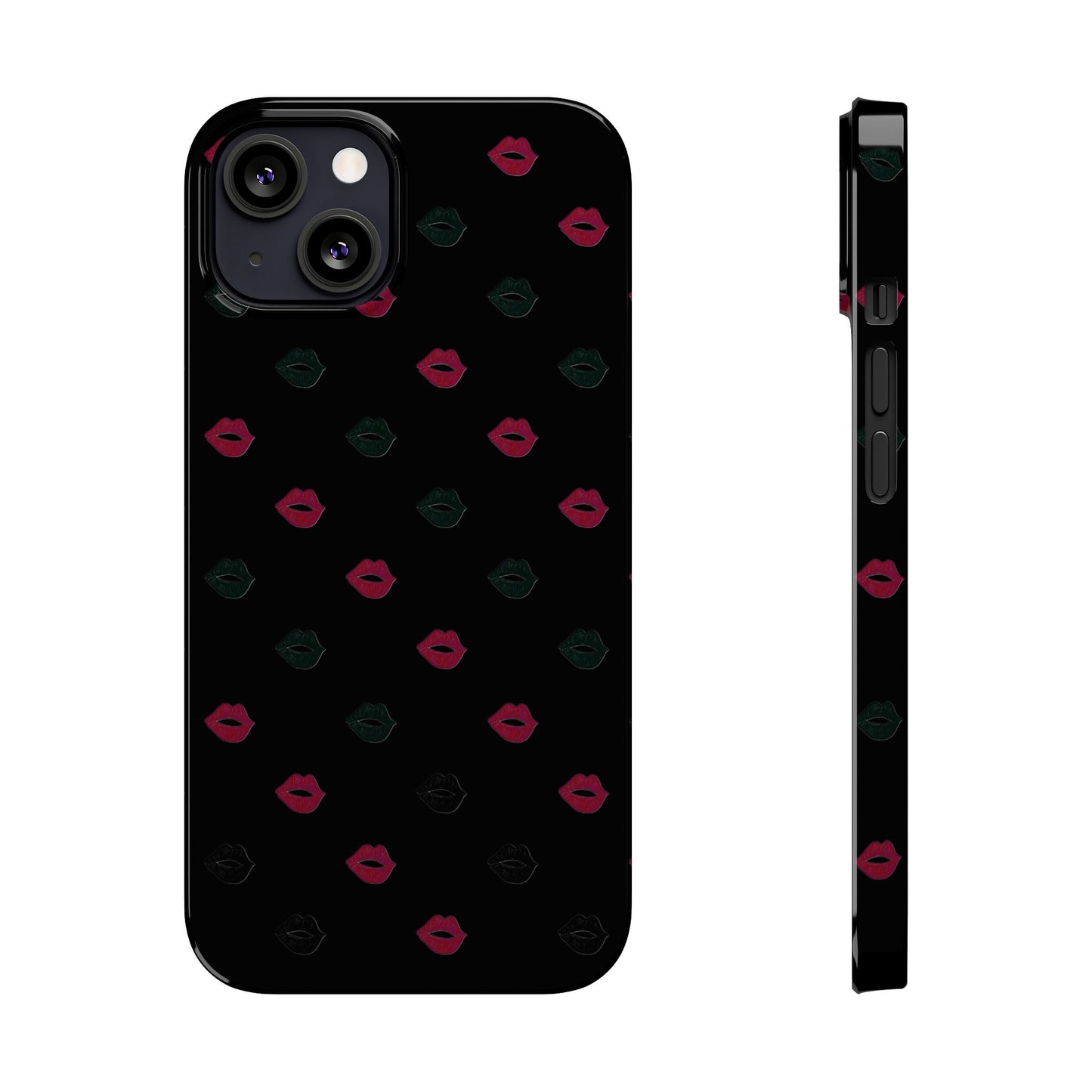 Chic Lip Pattern Slim Phone Case - Stylish Protection for Trendsetters