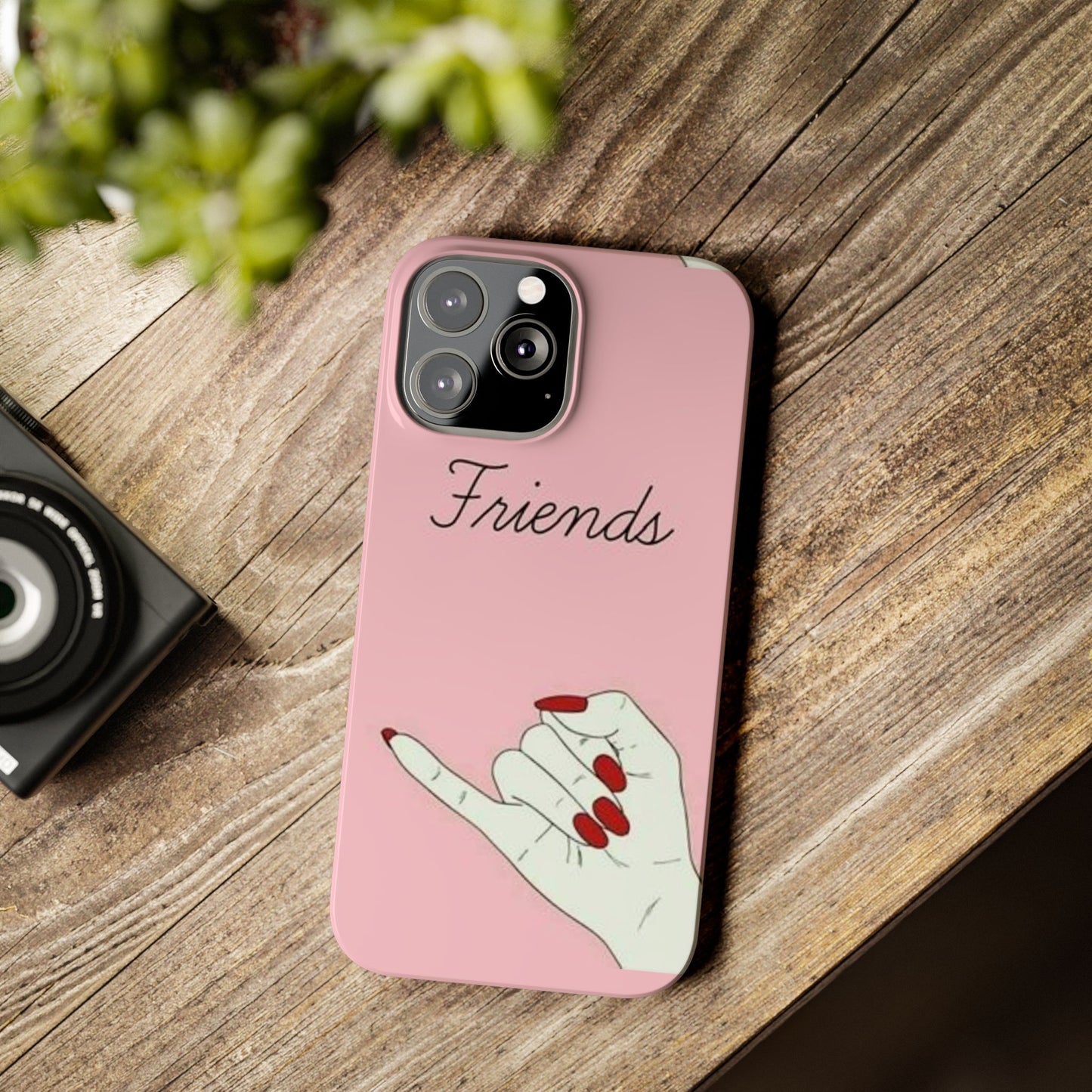 Stylish Slim Phone Case - 'Friends' Design - Perfect Gift for Besties